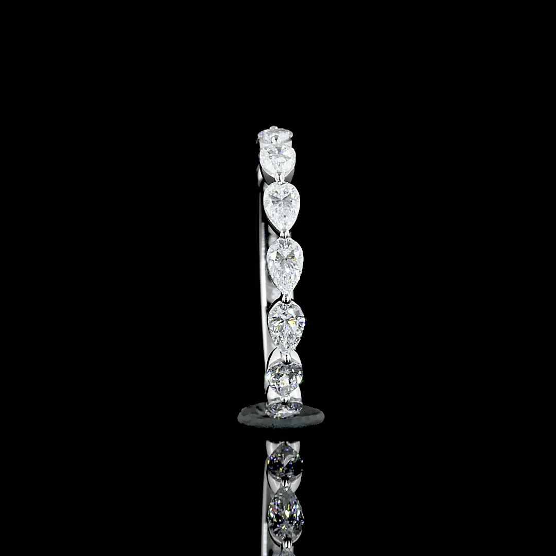1 Carat Pear Lab Grown Diamond Eternity Ring - Image 4