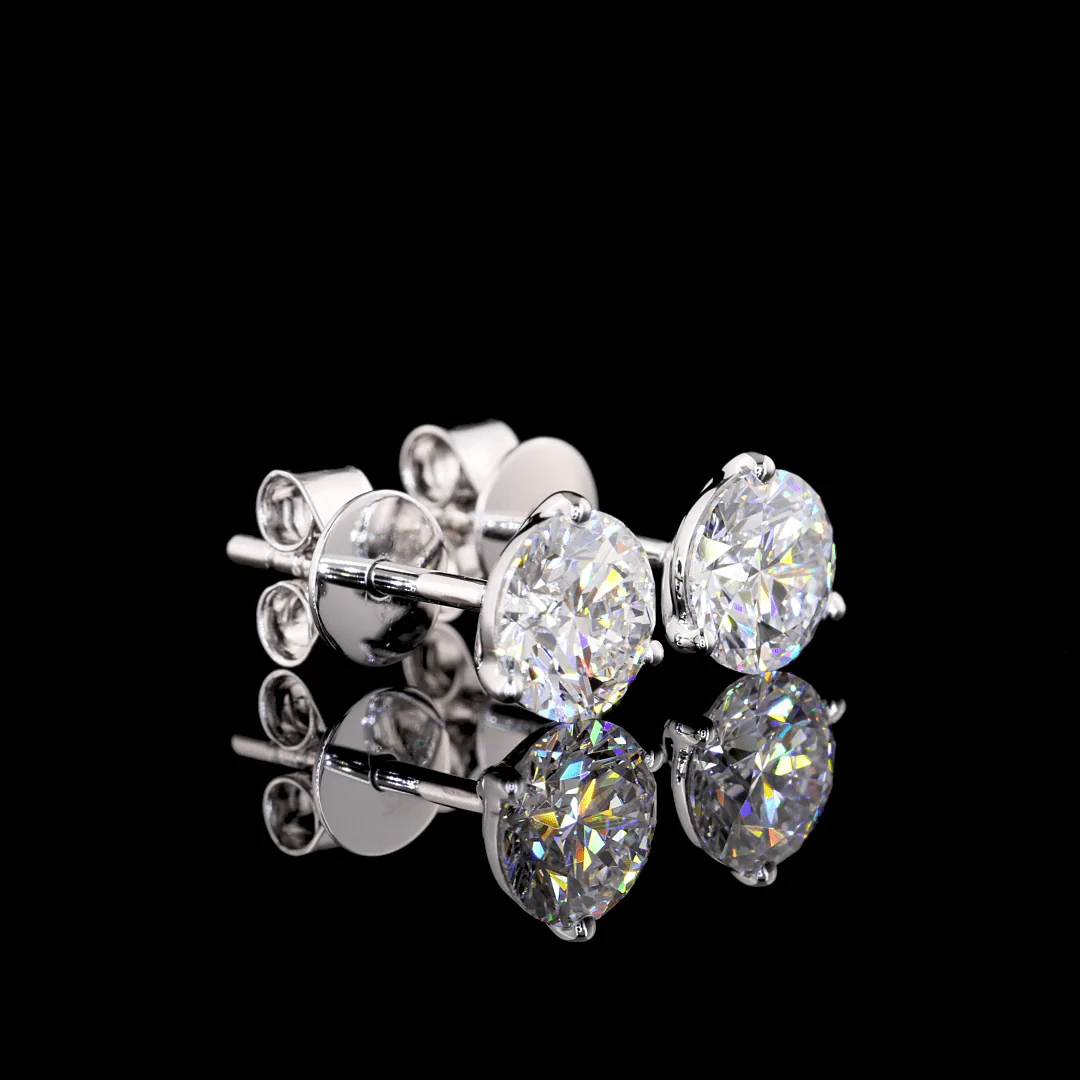 1.5 Carat Lab Grown Diamond Stud Earrings - Image 3