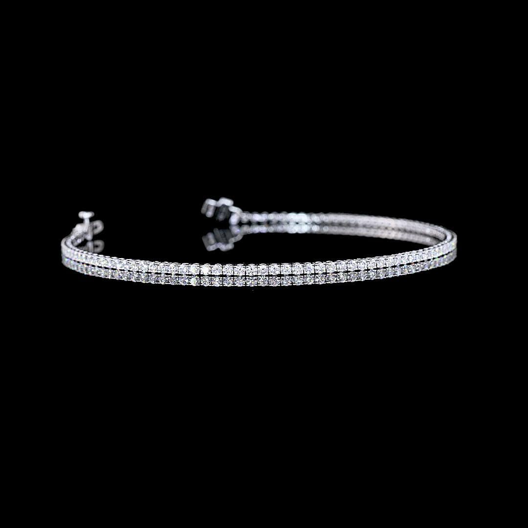 1.5 Carat Lab Grown Round Diamond Bracelet