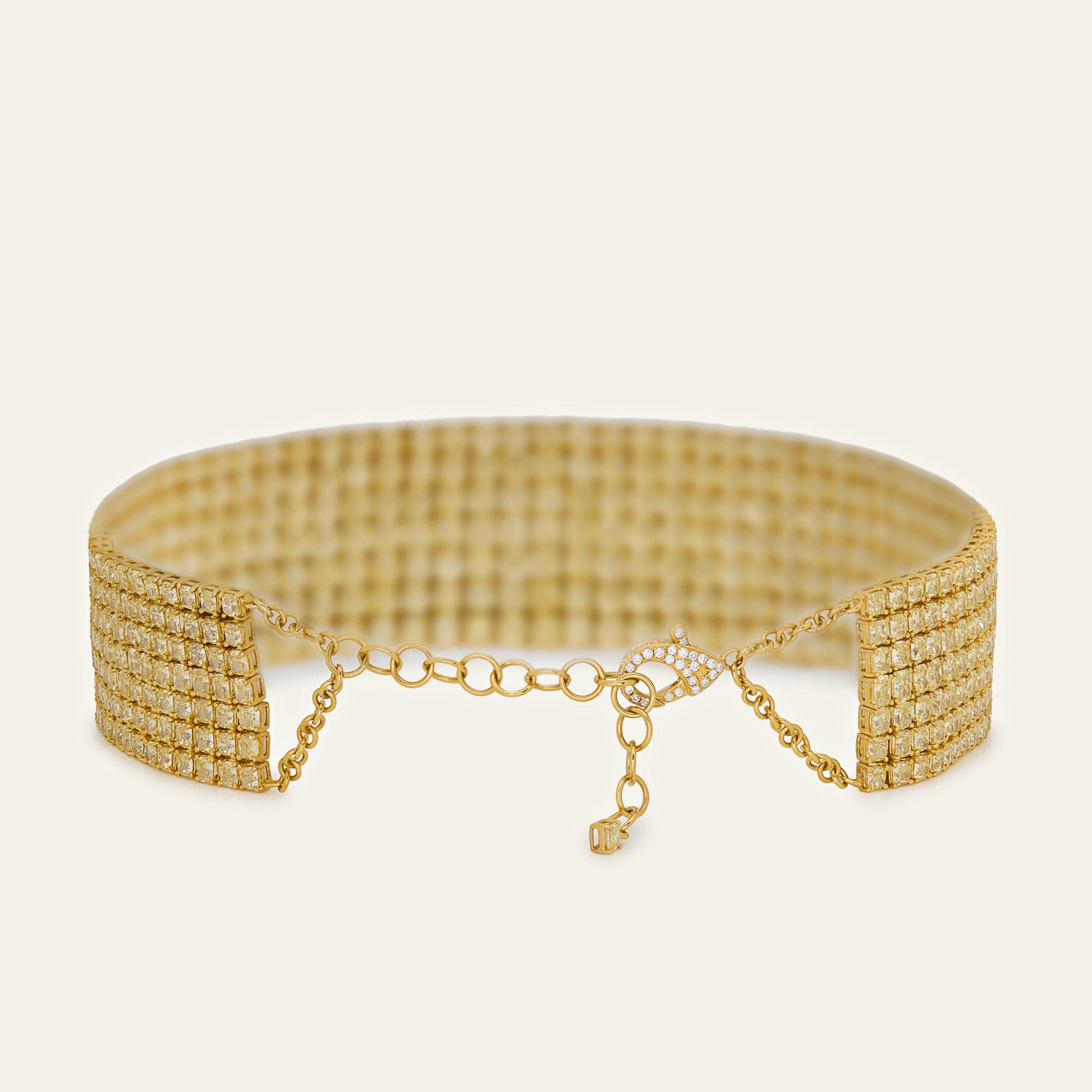 103.51 Carat Yellow Diamond Choker Necklace - Image 3