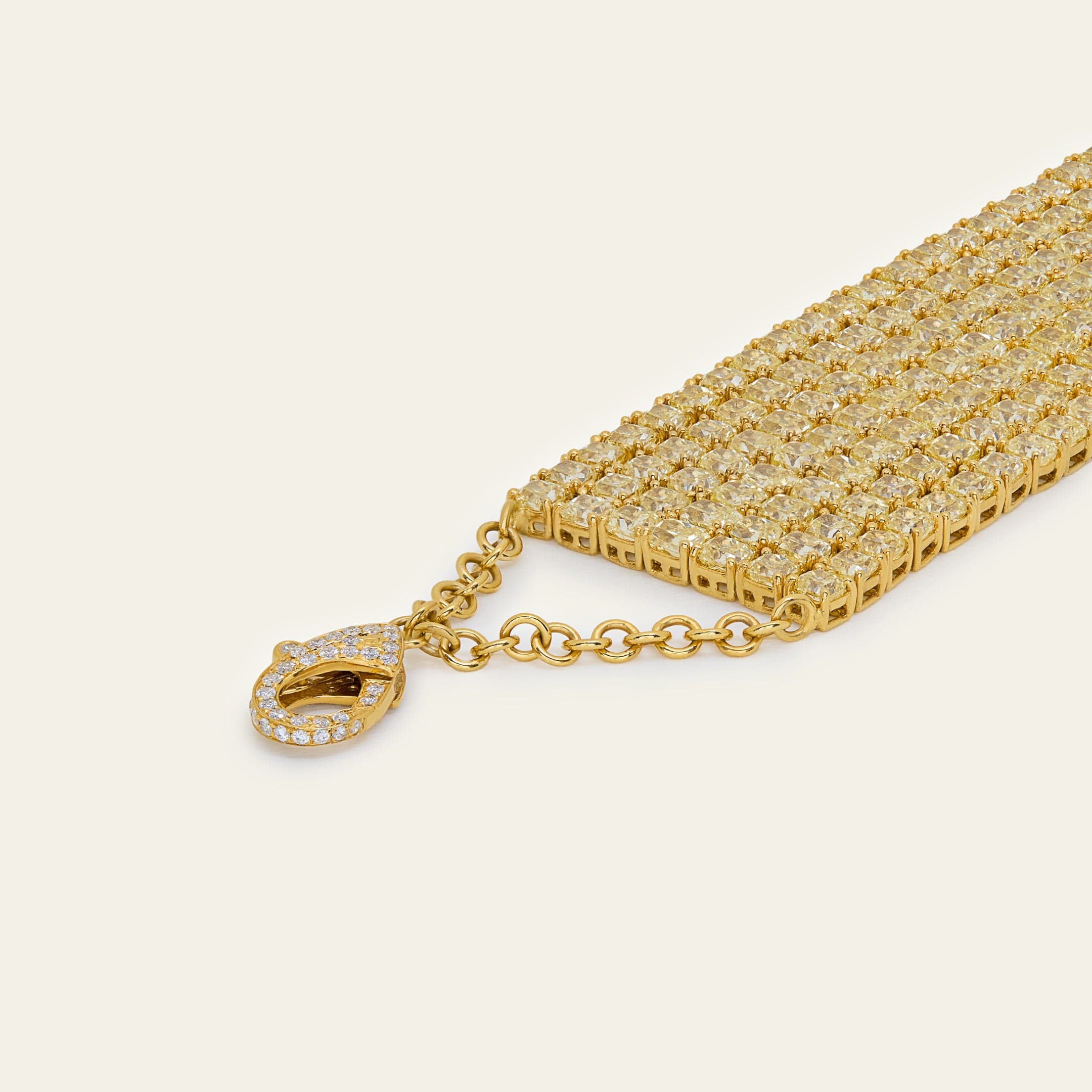 103.51 Carat Yellow Diamond Choker Necklace - Image 6