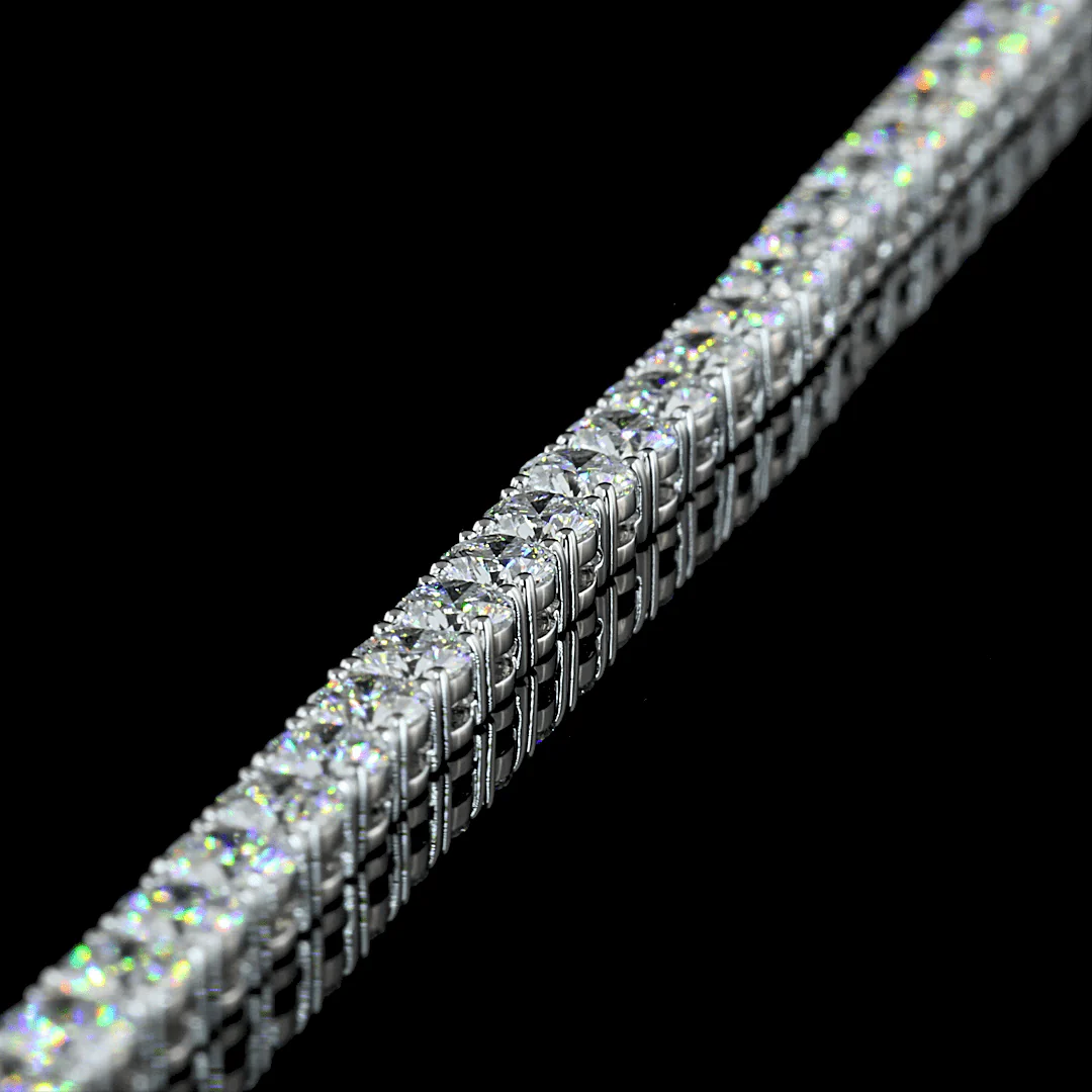 14.1 Carat Lab Grown Diamond Tennis Necklace - Image 4