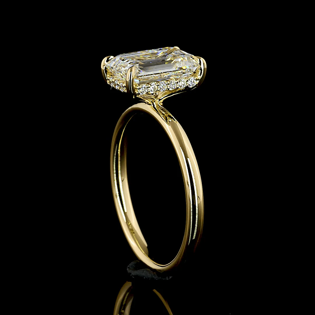 2.7 Carat Emerald Lab Grown Diamond Ring - Image 2