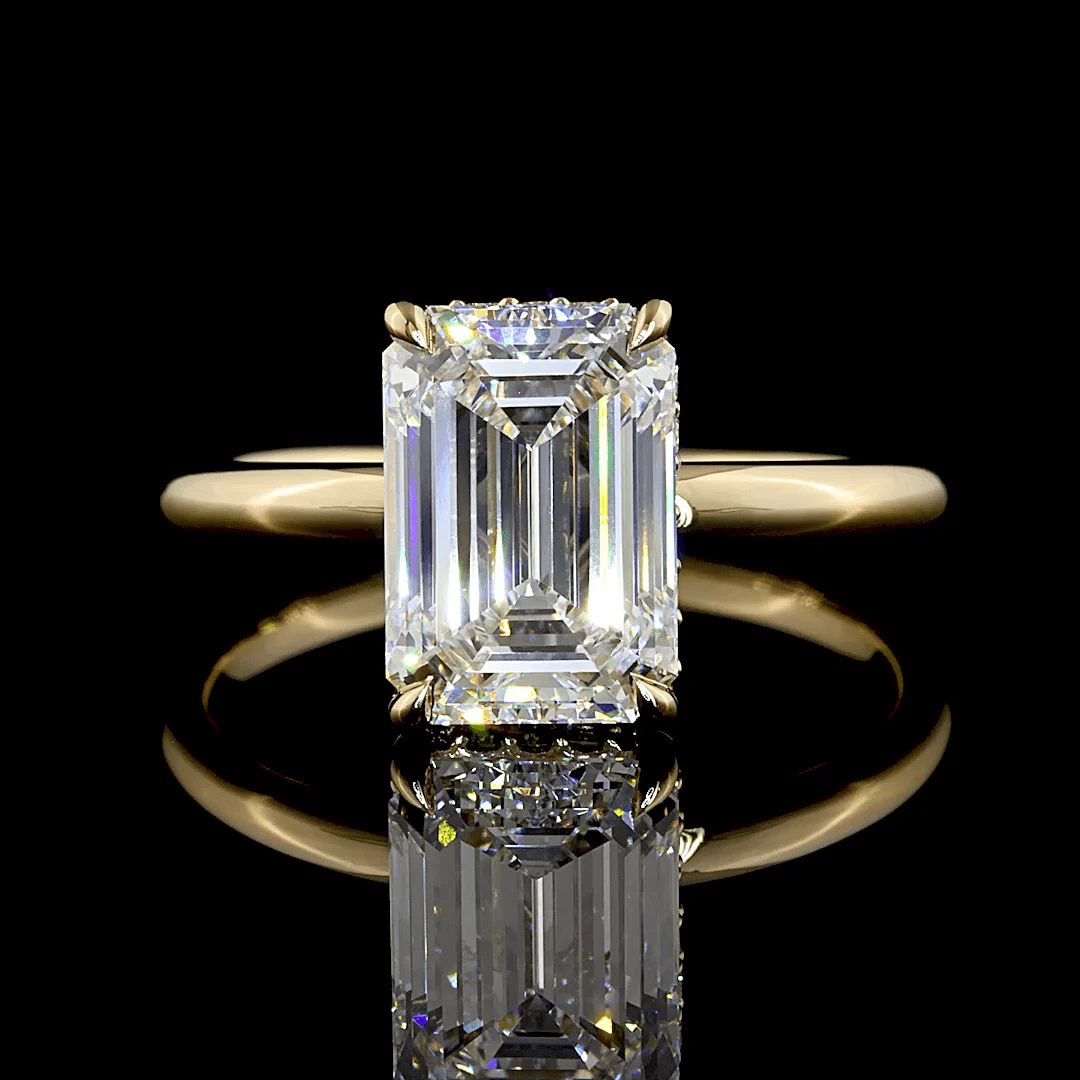 2.7 Carat Emerald Lab Grown Diamond Ring - Image 3