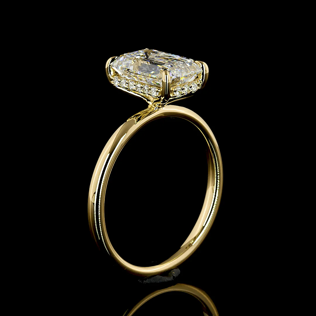 2.7 Carat Emerald Lab Grown Diamond Ring - Image 4