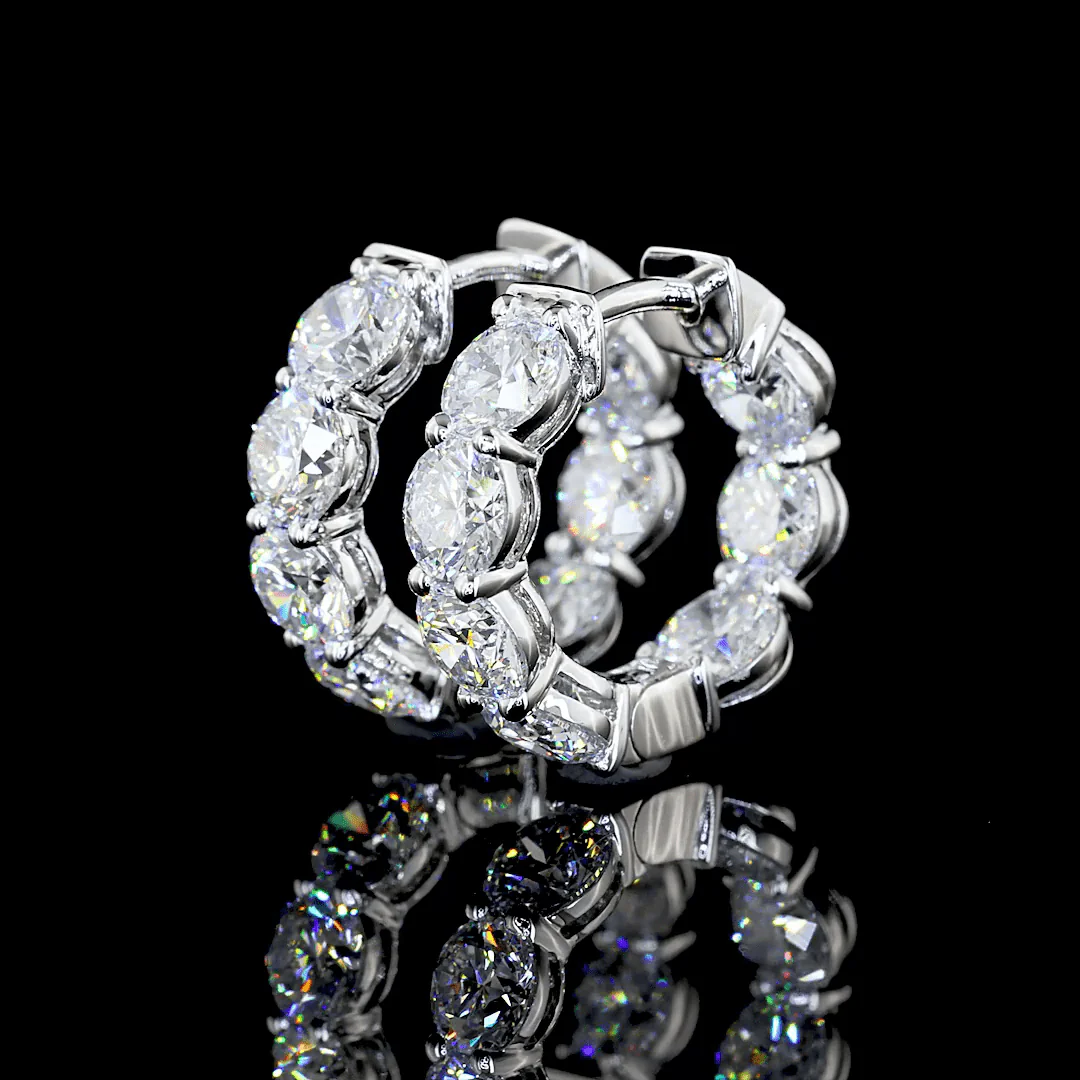 3 Carat Lab Grown Huggies - Image 3