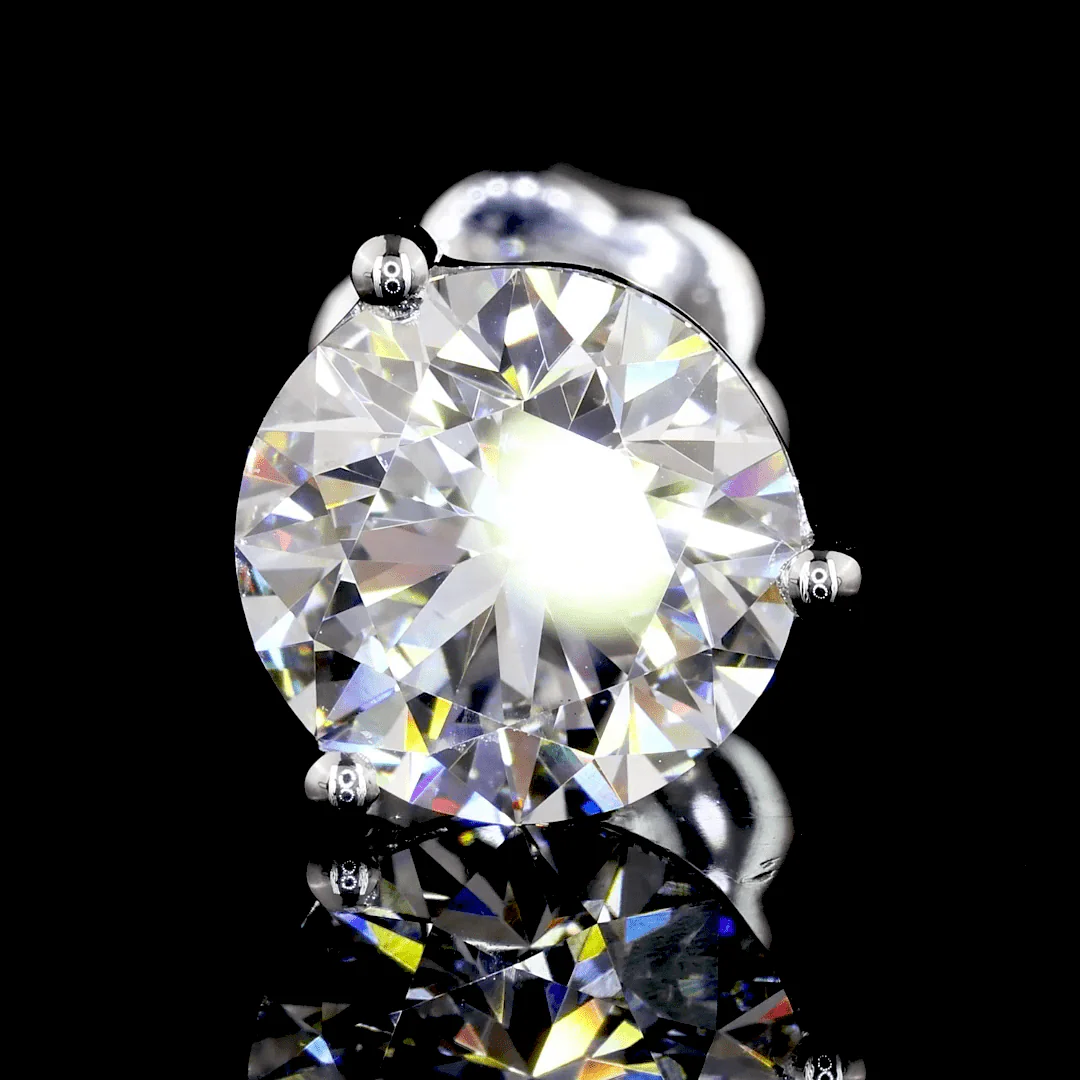 3.2 Carat Lab Grown Diamond Stud Earrings - Image 4
