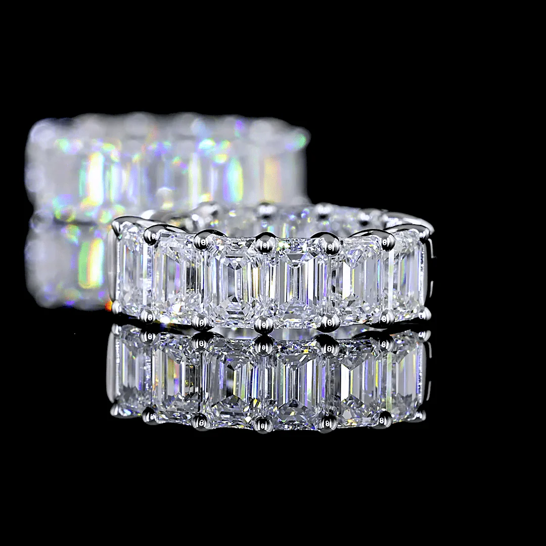 3 Carat Lab Grown Huggie Earrings in White Gold - Image 3