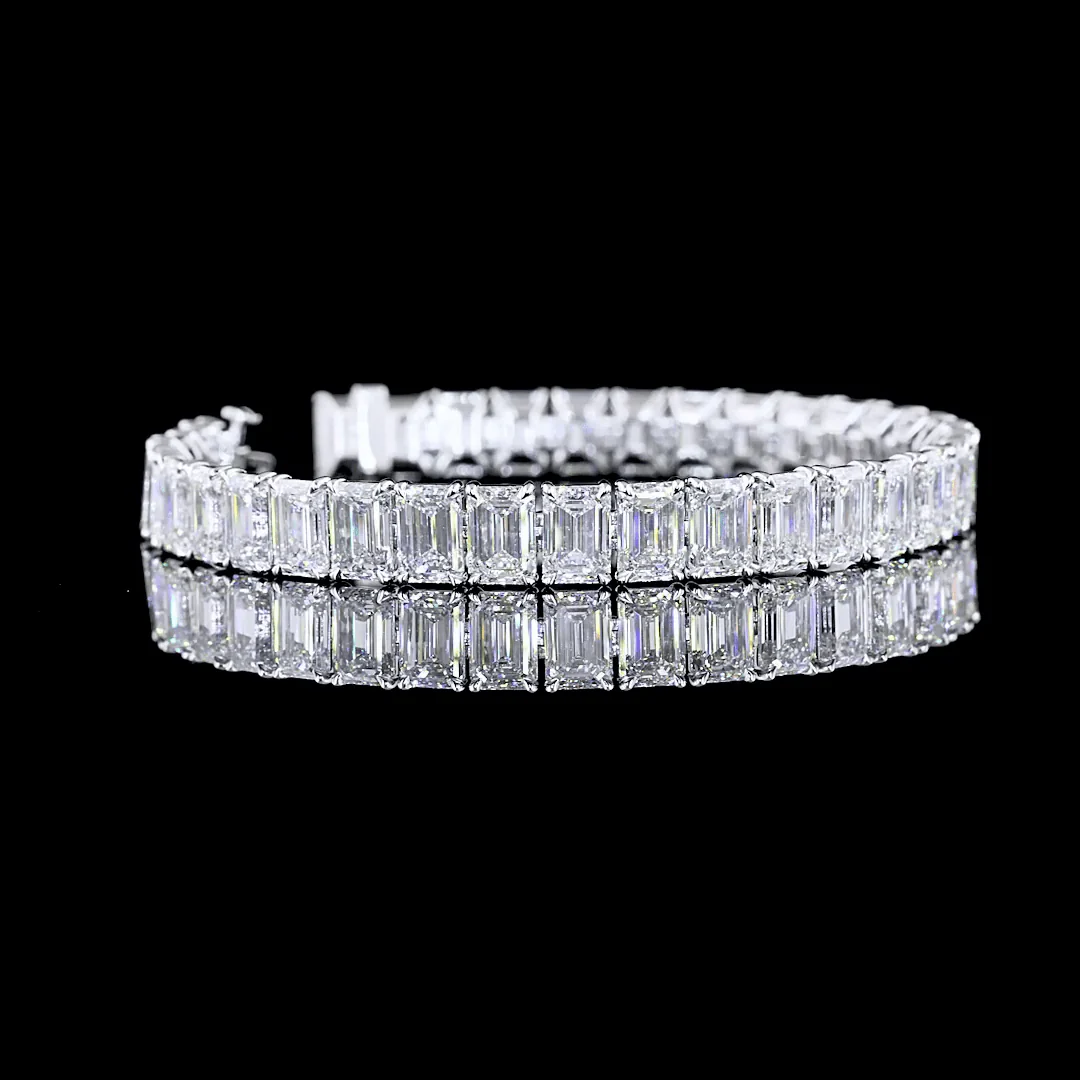 35.48 Carat Lab Grown Diamond Bracelet