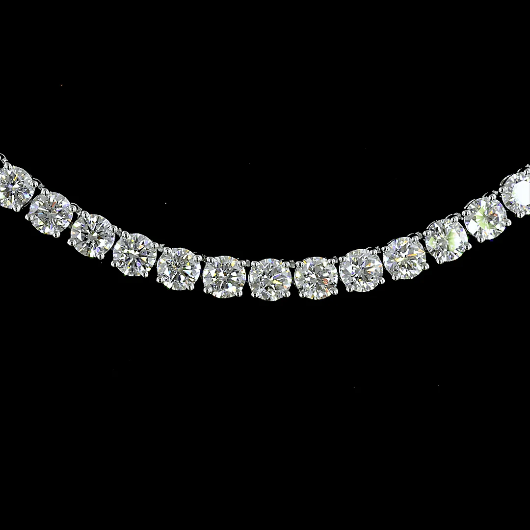 4.5 Carat Lab Grown Diamond Tennis Necklace - Image 2