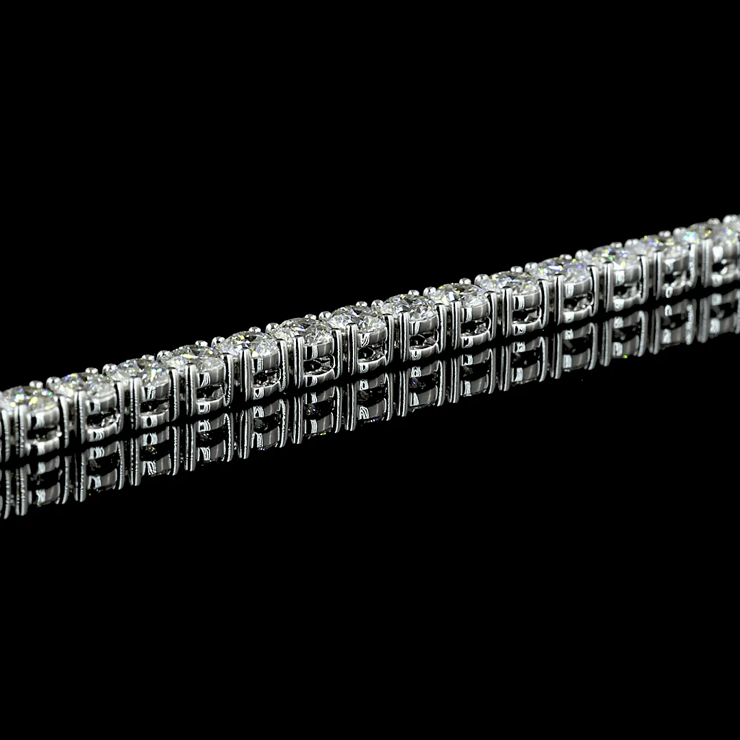 4.5 Carat Lab Grown Diamond Tennis Necklace - Image 3