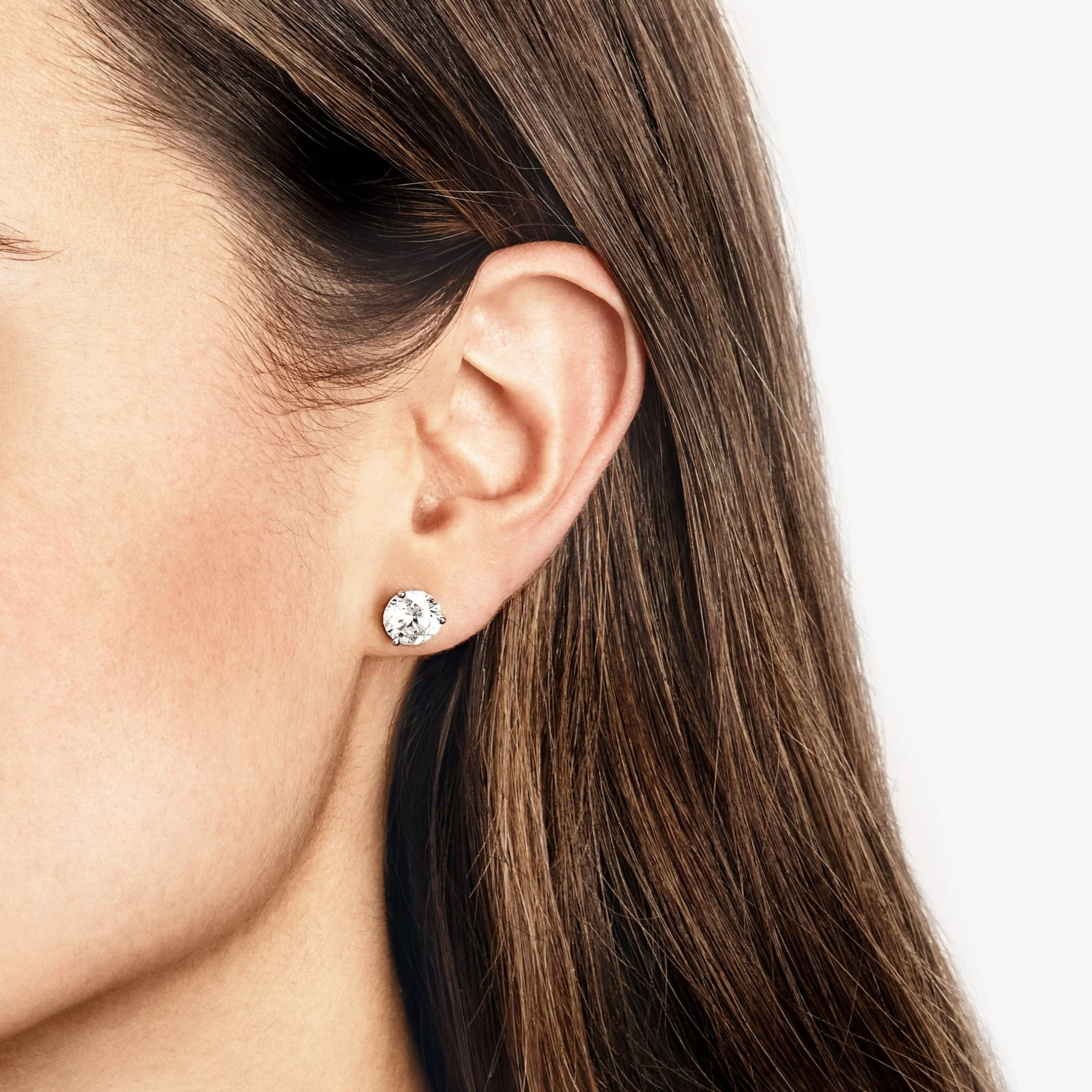 4 Carat Diamond Stud Earrings - Image 5