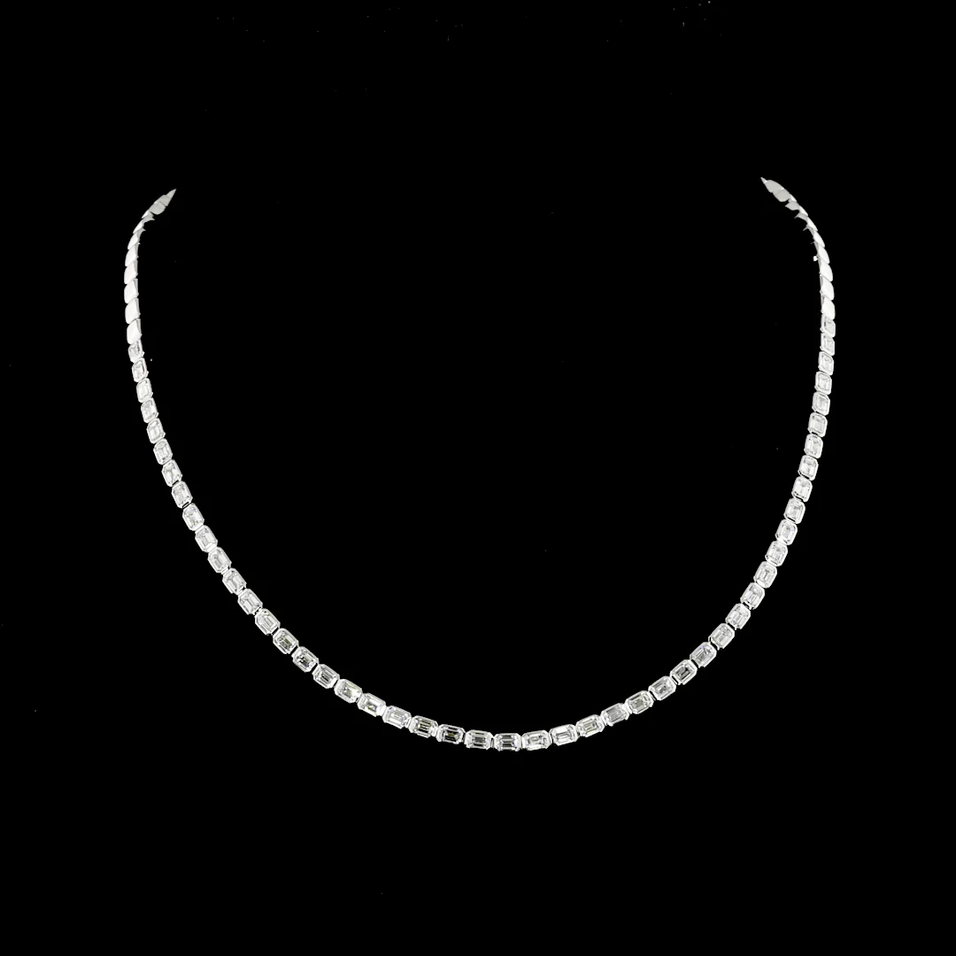 5.5 Carat Lab Grown Diamond Tennis Necklace