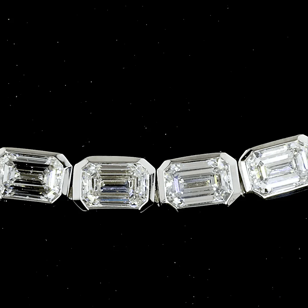 5.5 Carat Lab Grown Diamond Tennis Necklace - Image 2