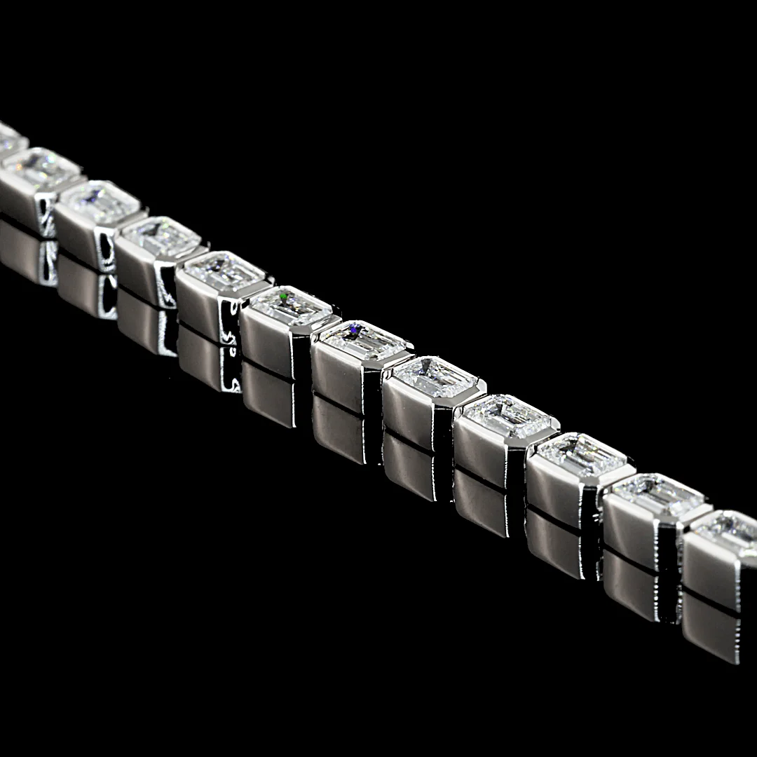 5.5 Carat Lab Grown Diamond Tennis Necklace - Image 4
