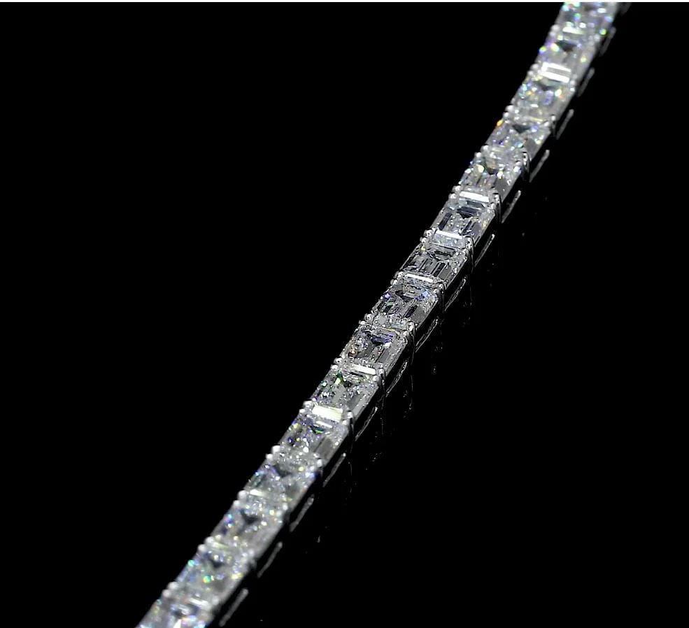 5.5 Carat Lab Grown Diamond Tennis Bracelet - Image 4