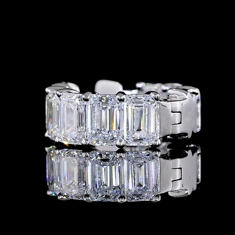 6.56 Carat Lab Grown Diamond Huggie Earrings - Image 2