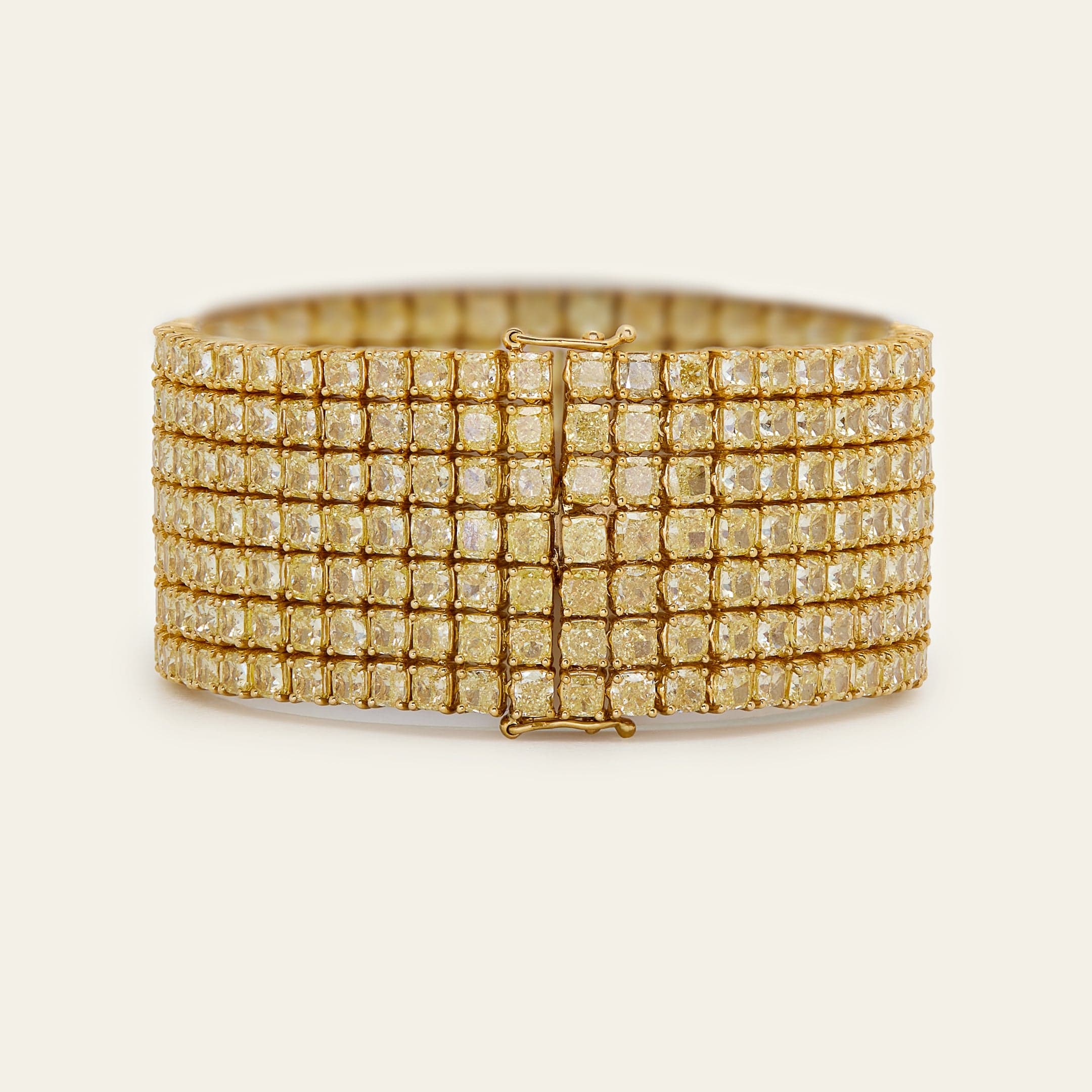 66.43 Carat Yellow Diamond Bracelet - Image 3