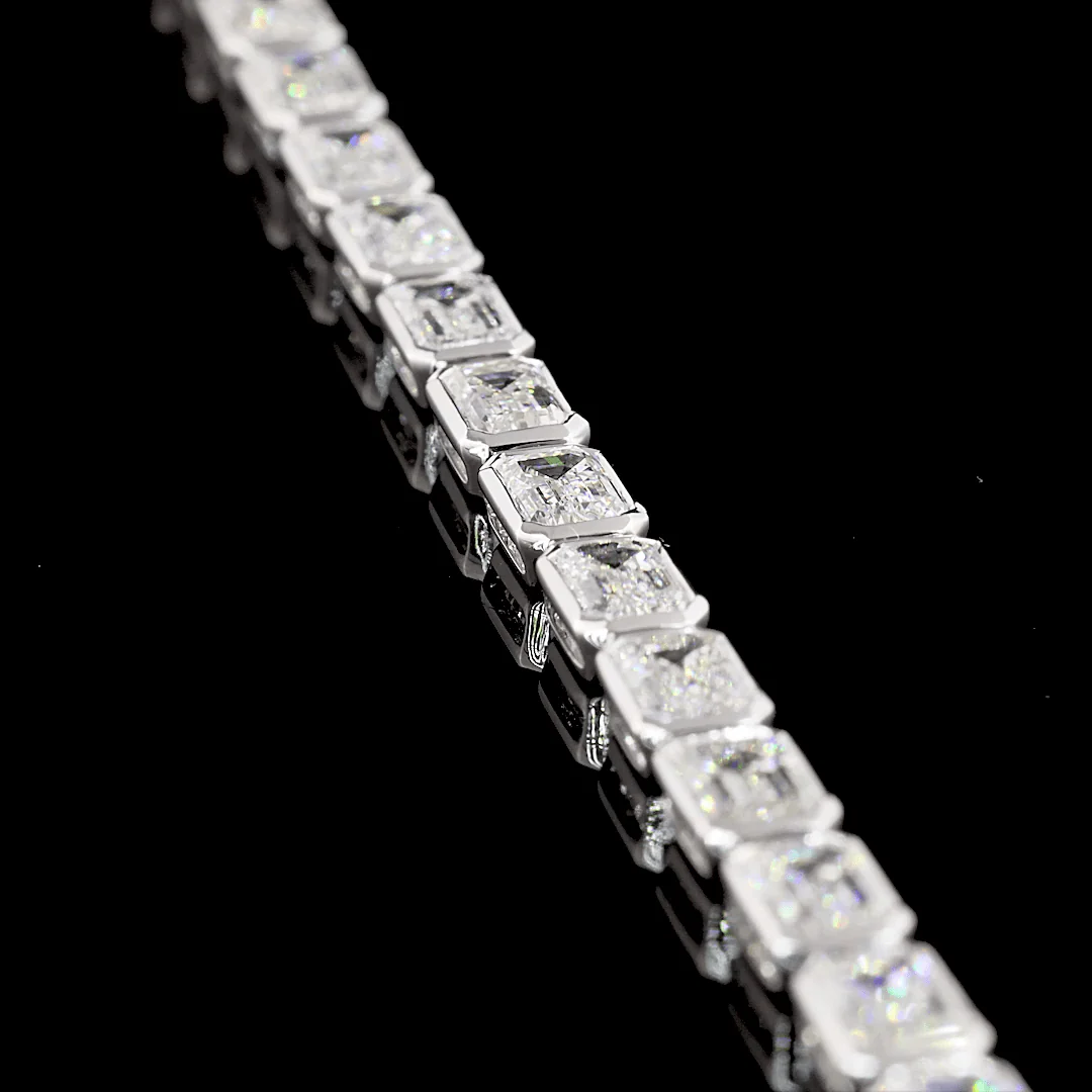 8.6 Carat Lab Grown Diamond Tennis Bracelet - Image 3