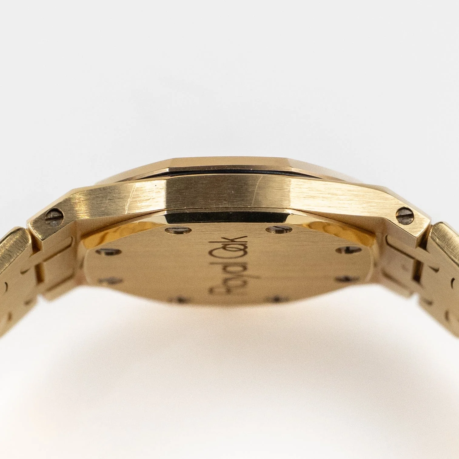 Audemars Piguet Royal Oak 6007BA Vintage 'Ladies' Yellow Gold Champagne Diamond Dial Quartz - Image 8