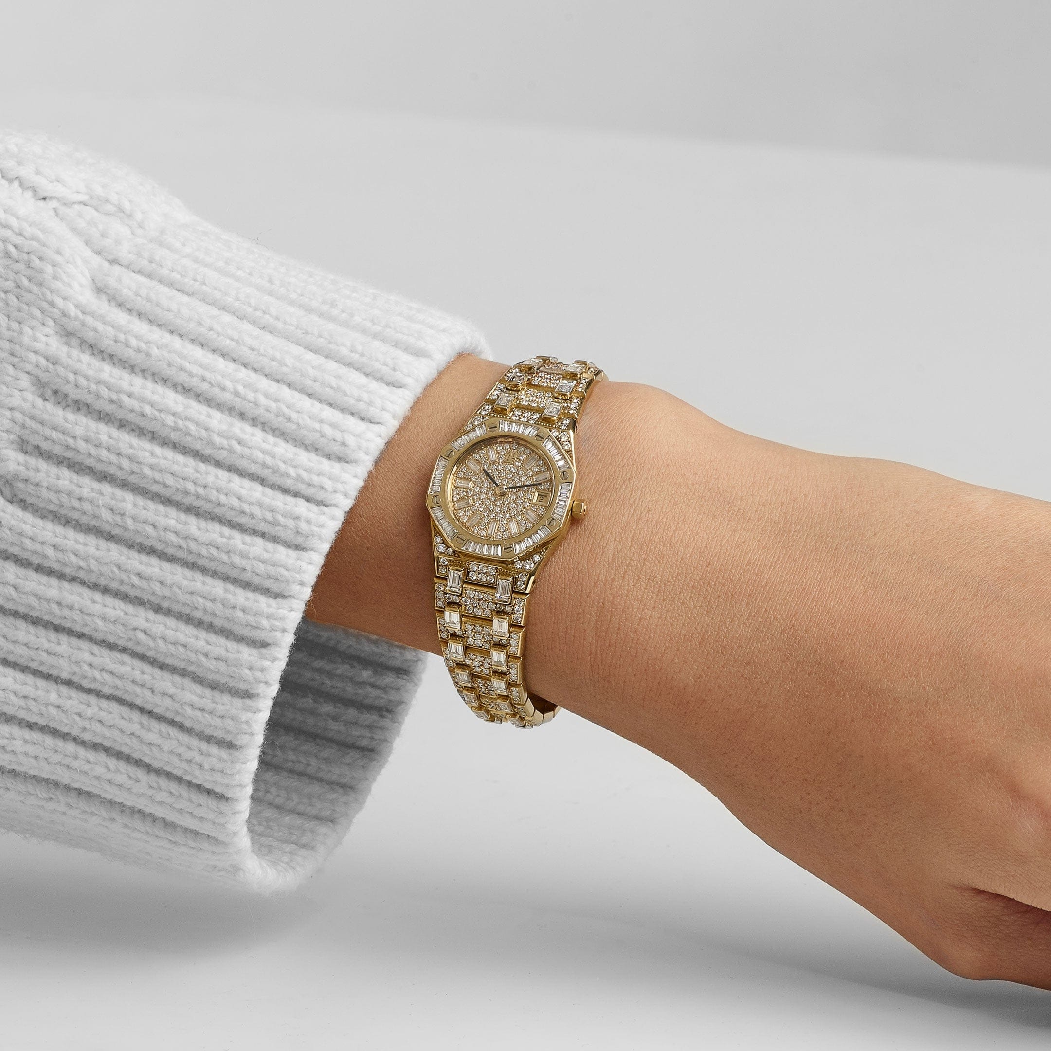 Audemars Piguet Royal Oak 56343 'Ladies' Yellow Gold Diamonds Quartz - Image 2