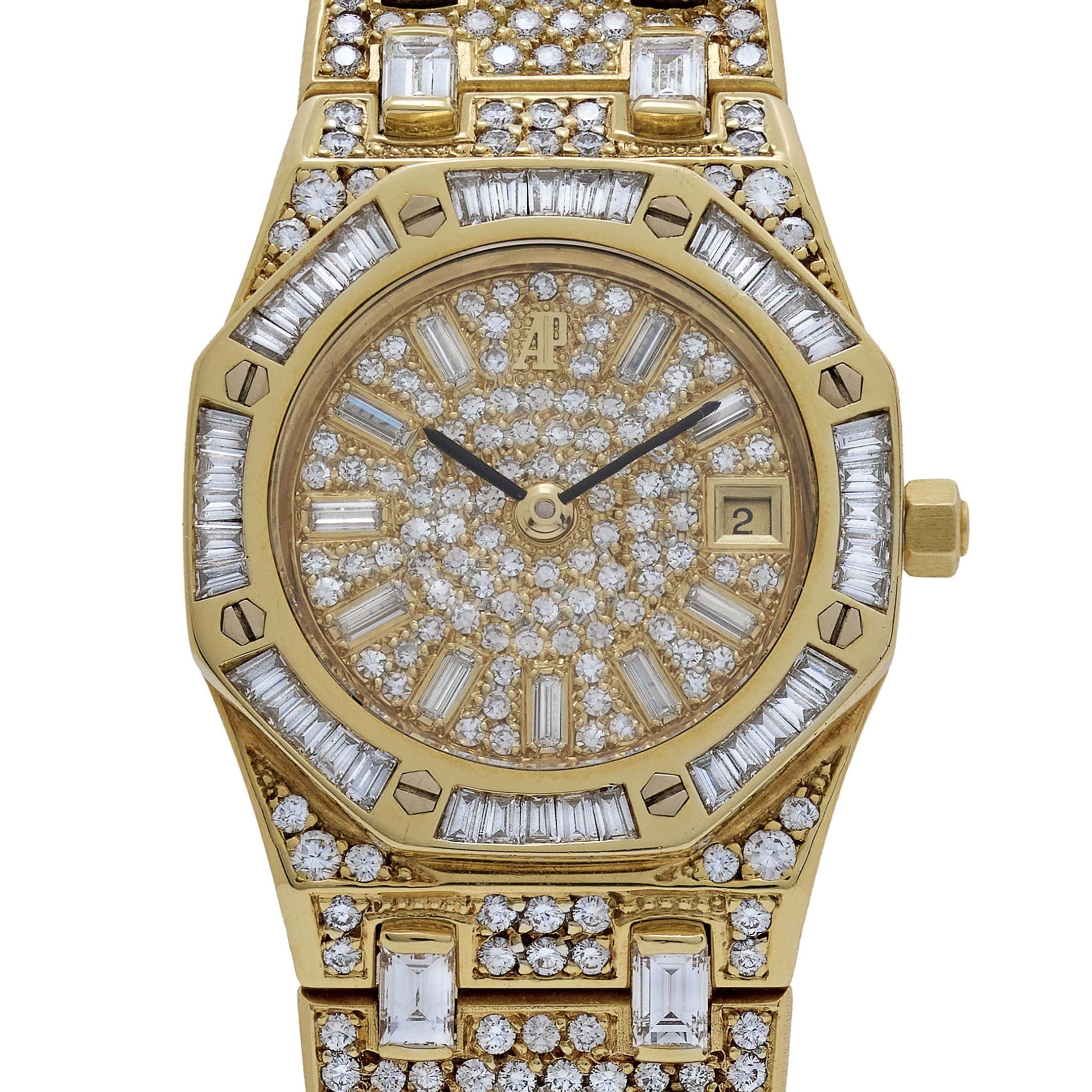 Audemars Piguet Royal Oak 56343 'Ladies' Yellow Gold Diamonds Quartz - Image 4