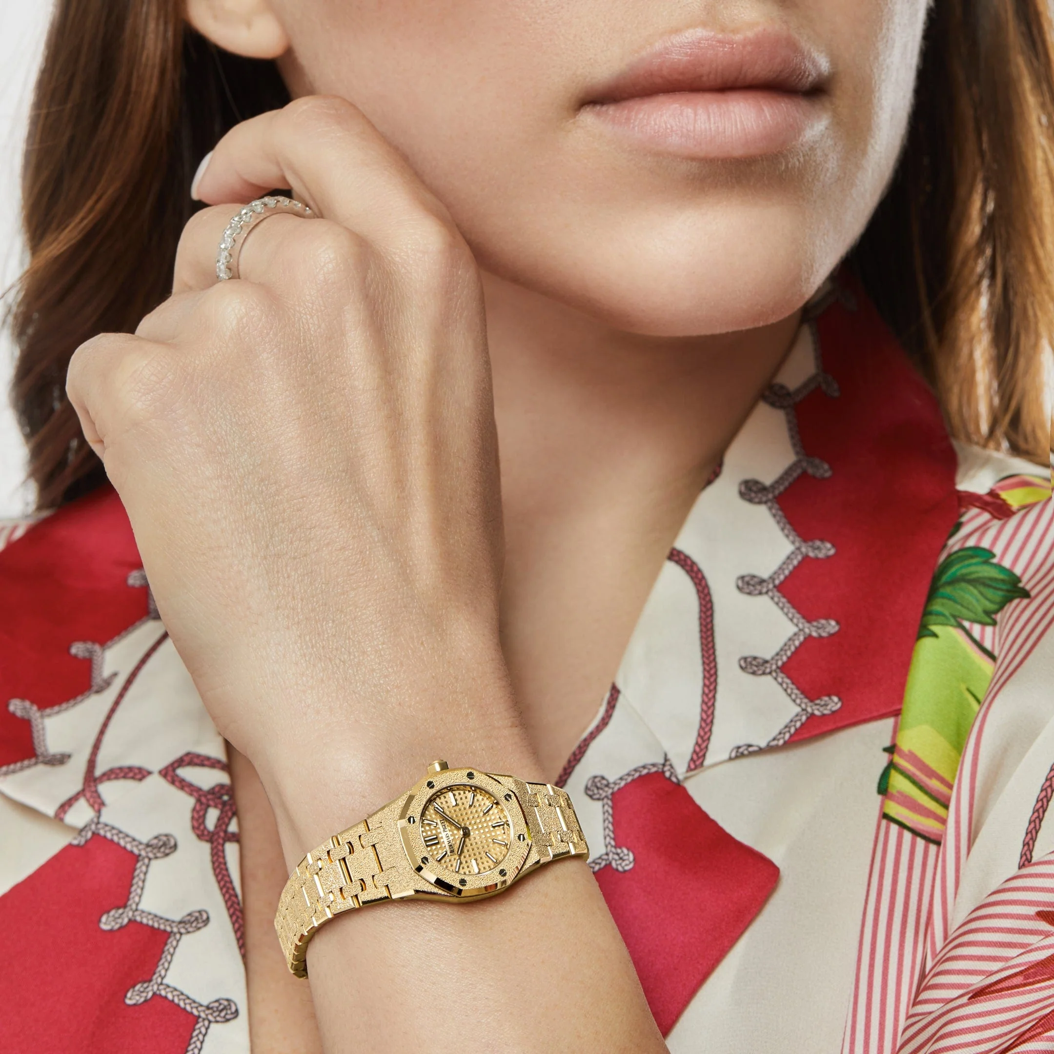 Audemars Piguet Royal Oak 67630BA.GG.1312BA.01 'Mini' Frosted Yellow Gold Quartz (2026) - Image 2
