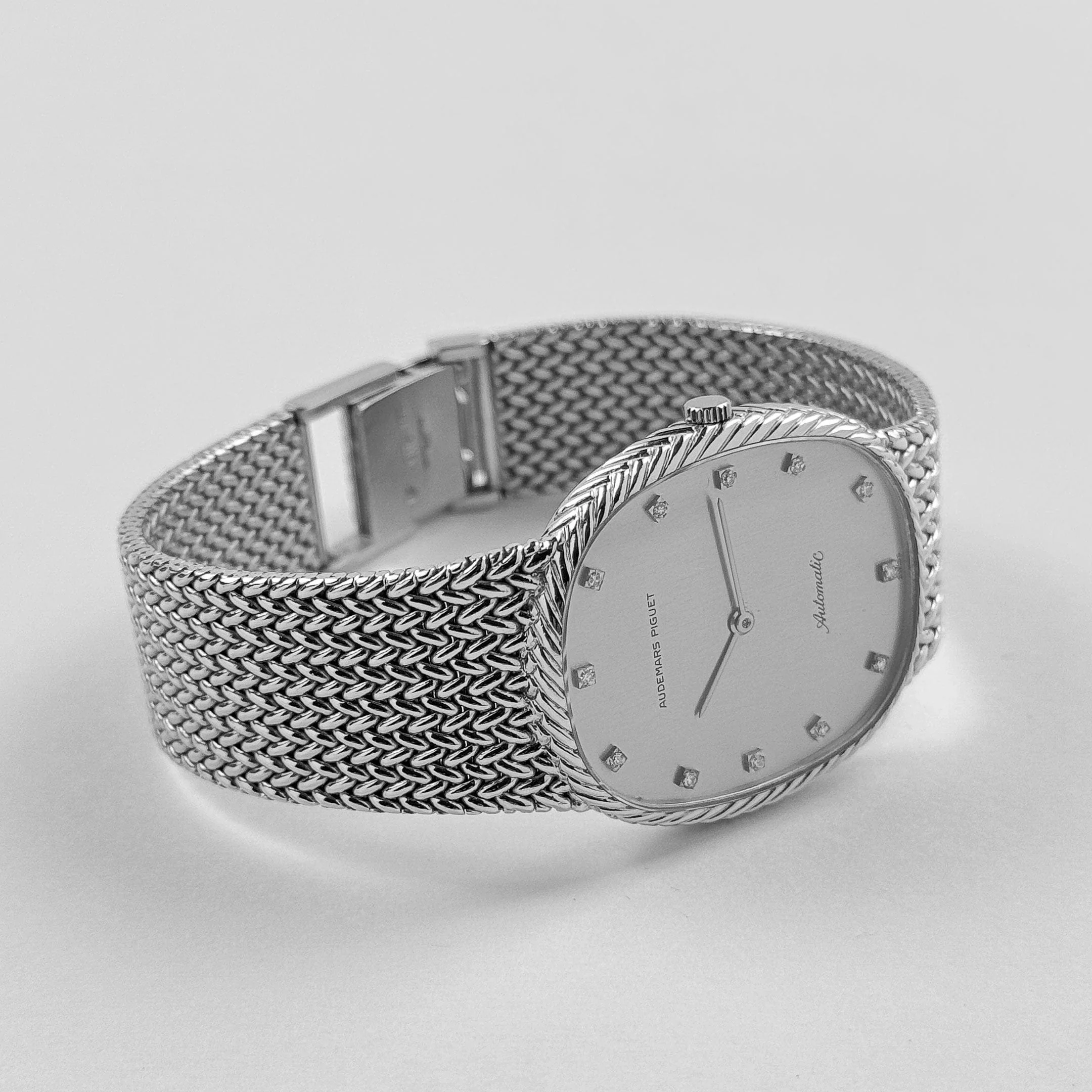 Audemars Piguet Jumbo Ellipse White Gold Silver Diamond Dial Automatic - Image 7