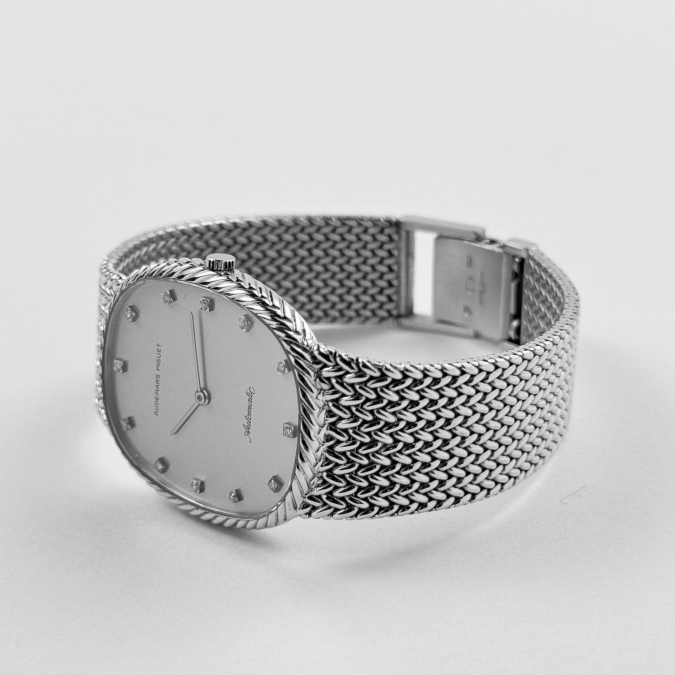 Audemars Piguet Jumbo Ellipse White Gold Silver Diamond Dial Automatic - Image 8