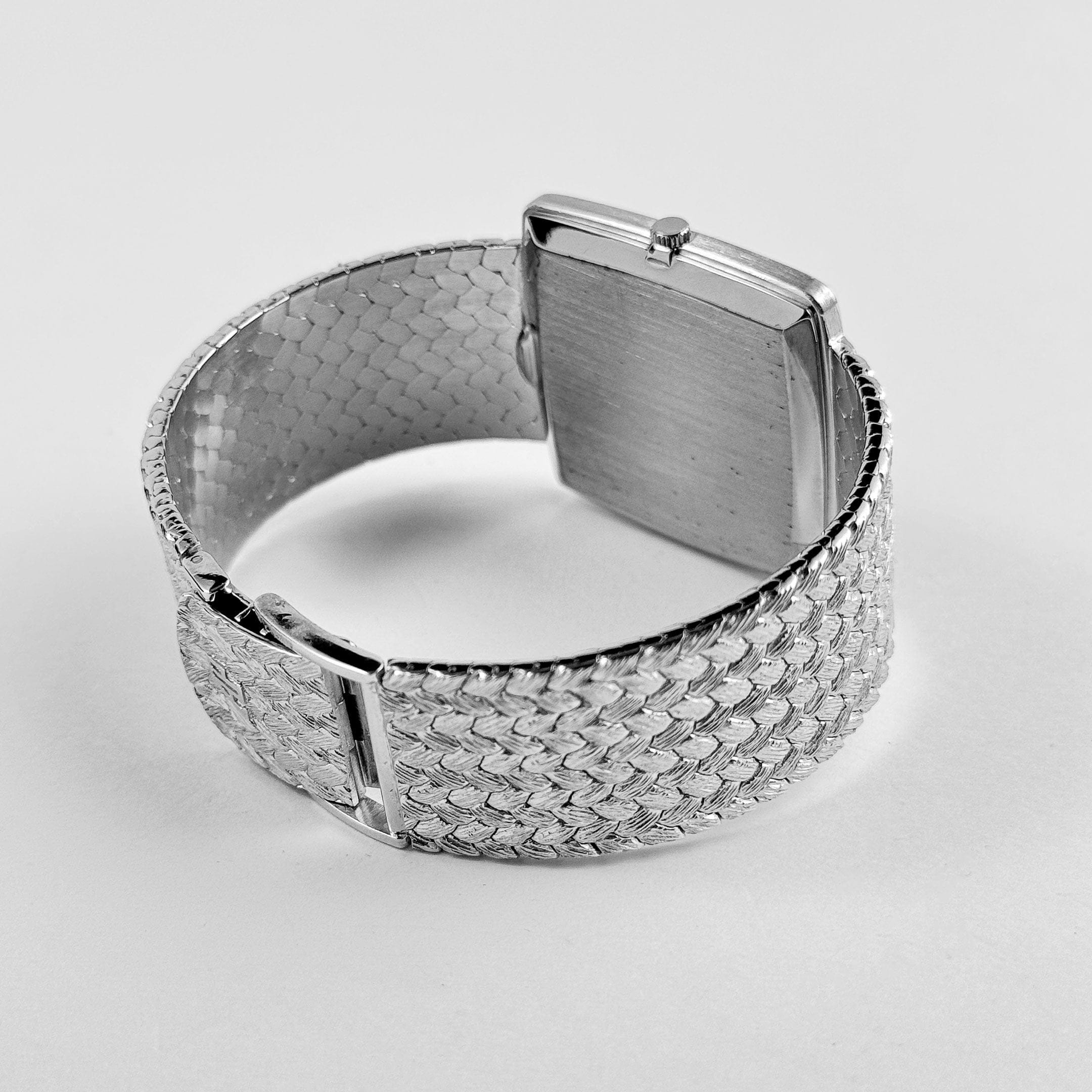 Audemars Piguet Jumbo Square White Gold Silver Diamond Dial - Image 9