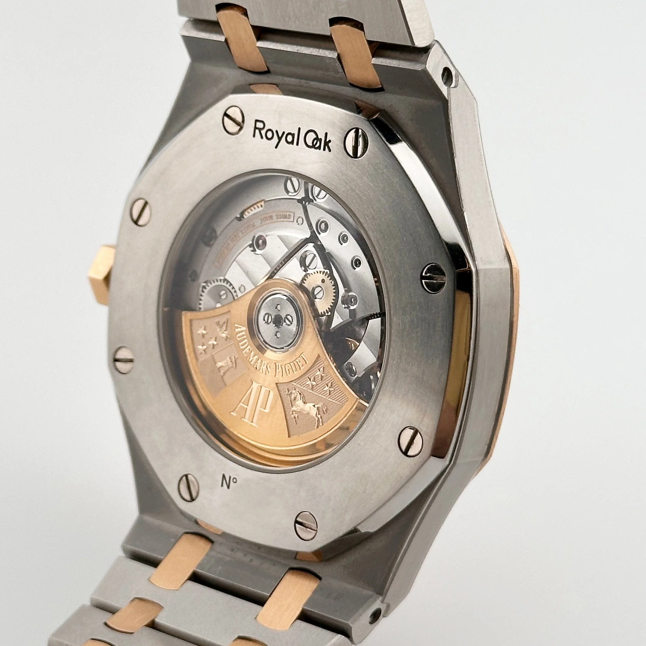 Audemars Piguet Royal Oak 15400SR.OO.1220SR.01 Stainless Steel Rose Gold White Dial (2015) - Image 8