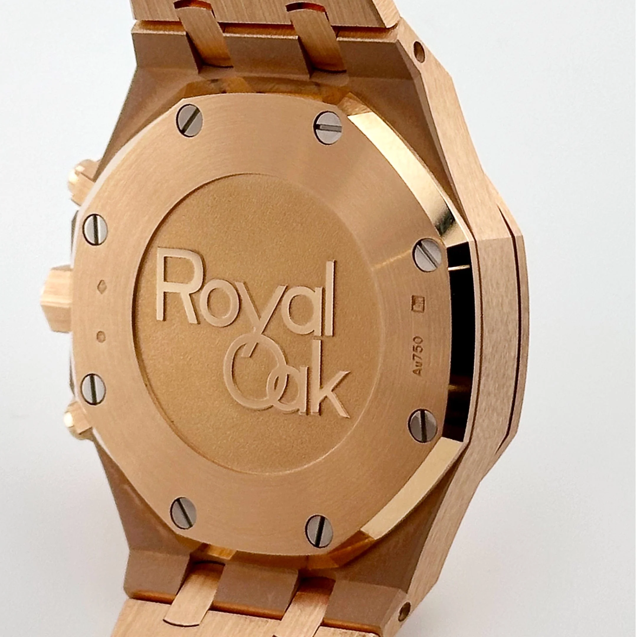Audemars Piguet Royal Oak 26715OR.ZZ.1356OR.01 Chronograph Rose Gold Silver Dial Diamond Bezel - Image 11