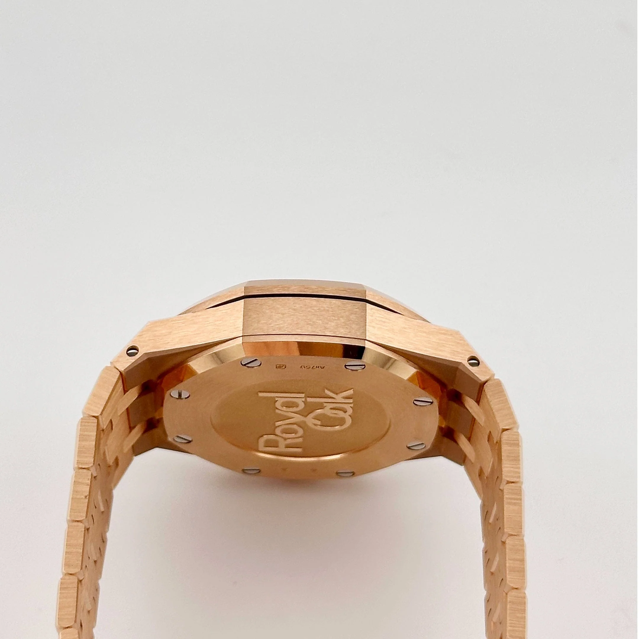 Audemars Piguet Royal Oak 26715OR.ZZ.1356OR.01 Chronograph Rose Gold Silver Dial Diamond Bezel - Image 9