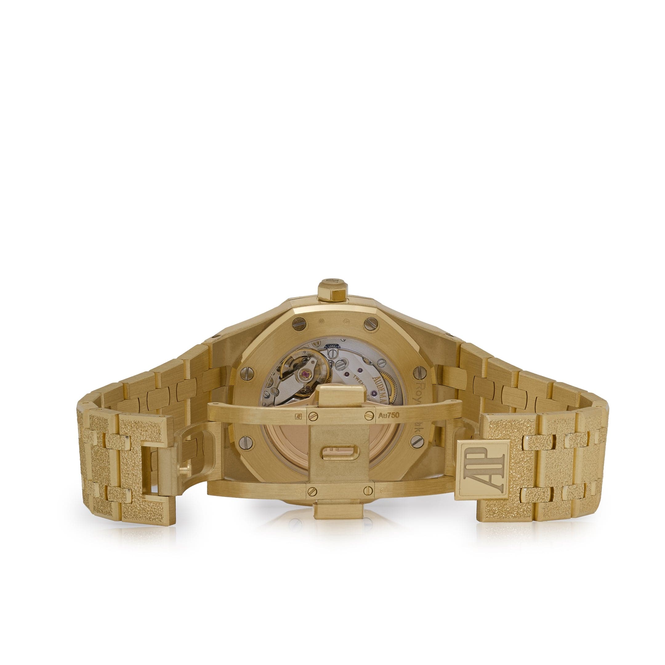 Audemars Piguet Royal Oak 77450BA.GG.1361BA.01 Frosted Yellow Gold Crystal Sand Dial - Image 4