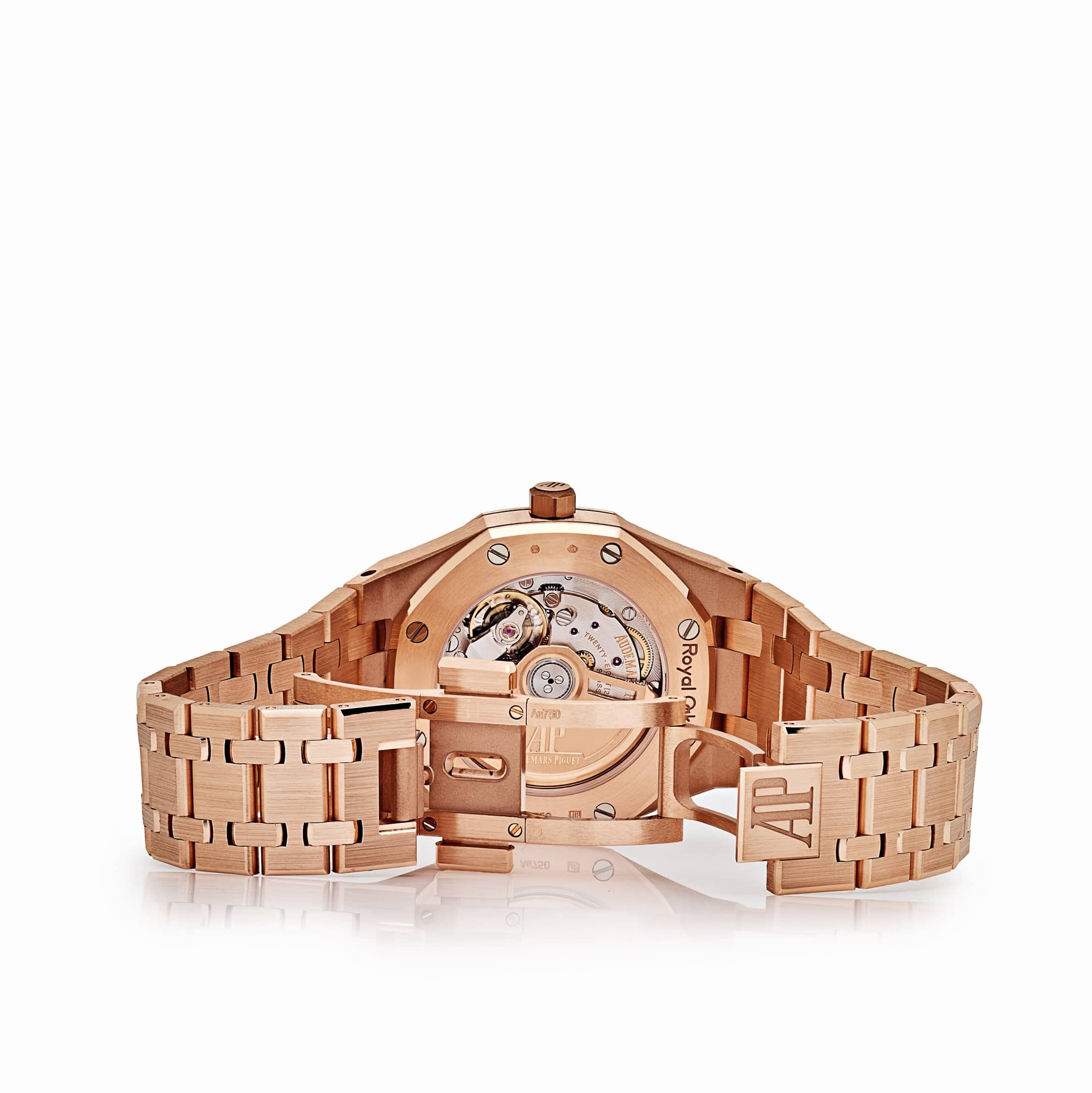 Audemars Piguet Royal Oak 77450OR.OO.1361OR.01 'Ladies' Rose Gold Pink Dial (2025) - Image 6