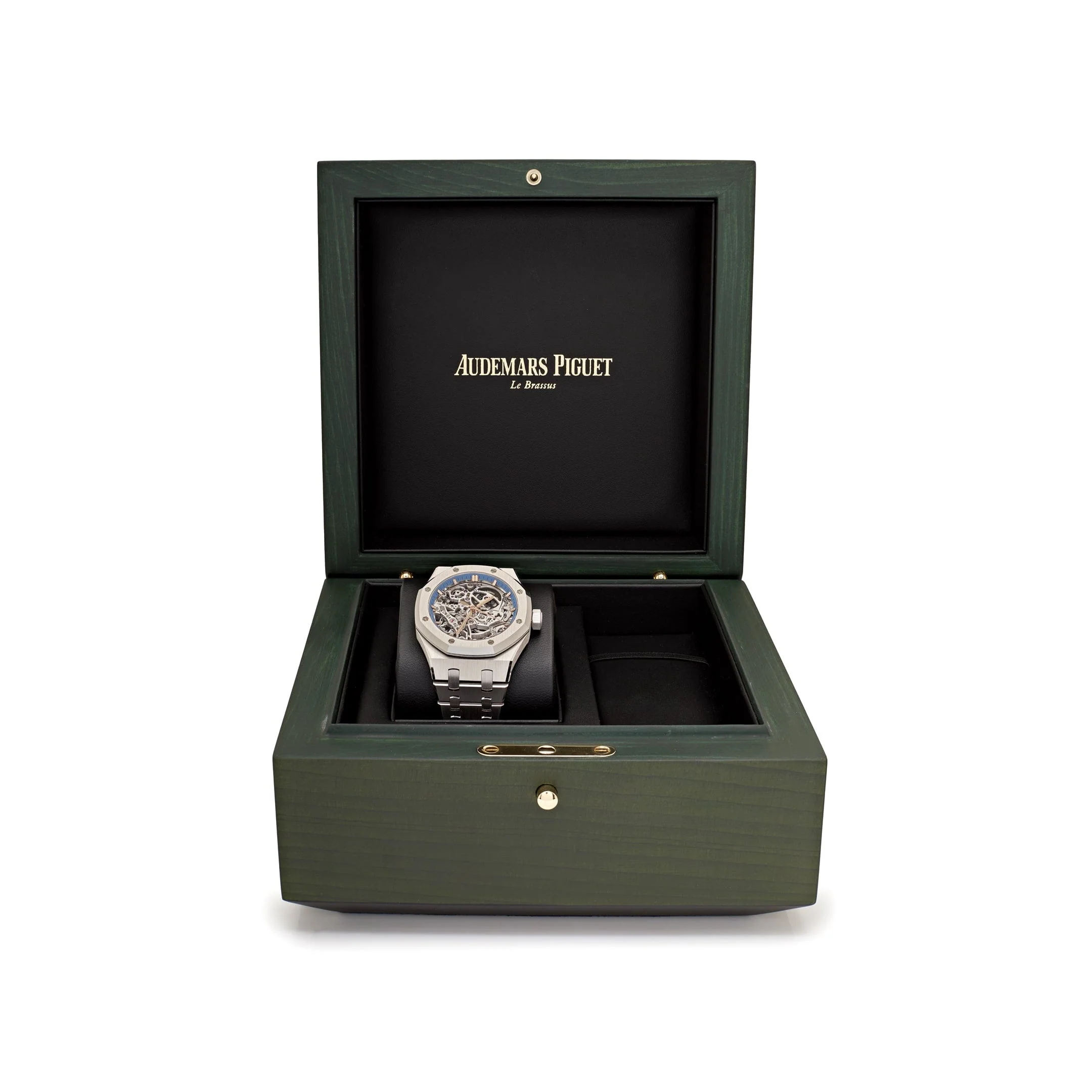 Audemars Piguet Royal Oak Openworked 15467BC.OO.1256BC.01 Double Balance Wheel White Gold Light-Blue Inner Bezel - Image 7