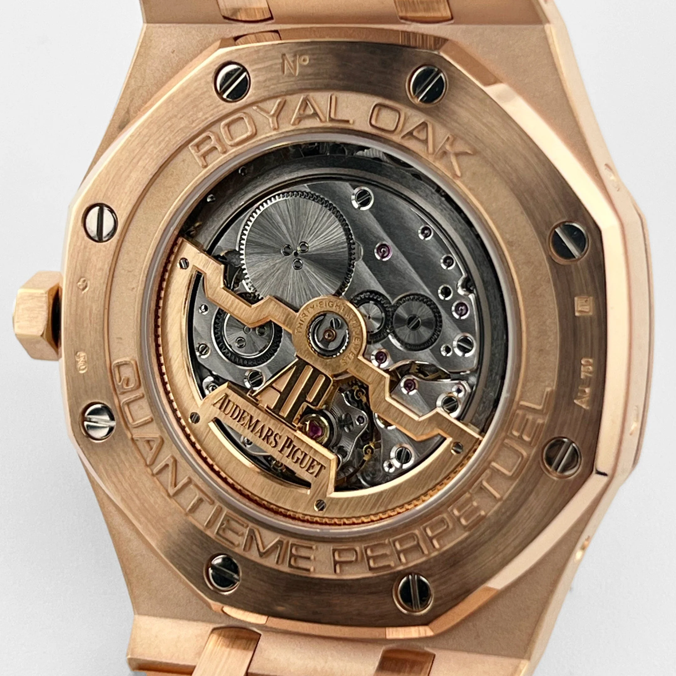 Audemars Piguet Royal Oak Perpetual Calendar 26574OR.OO.1220OR.01 Rose Gold Silver Dial (2021) - Image 9