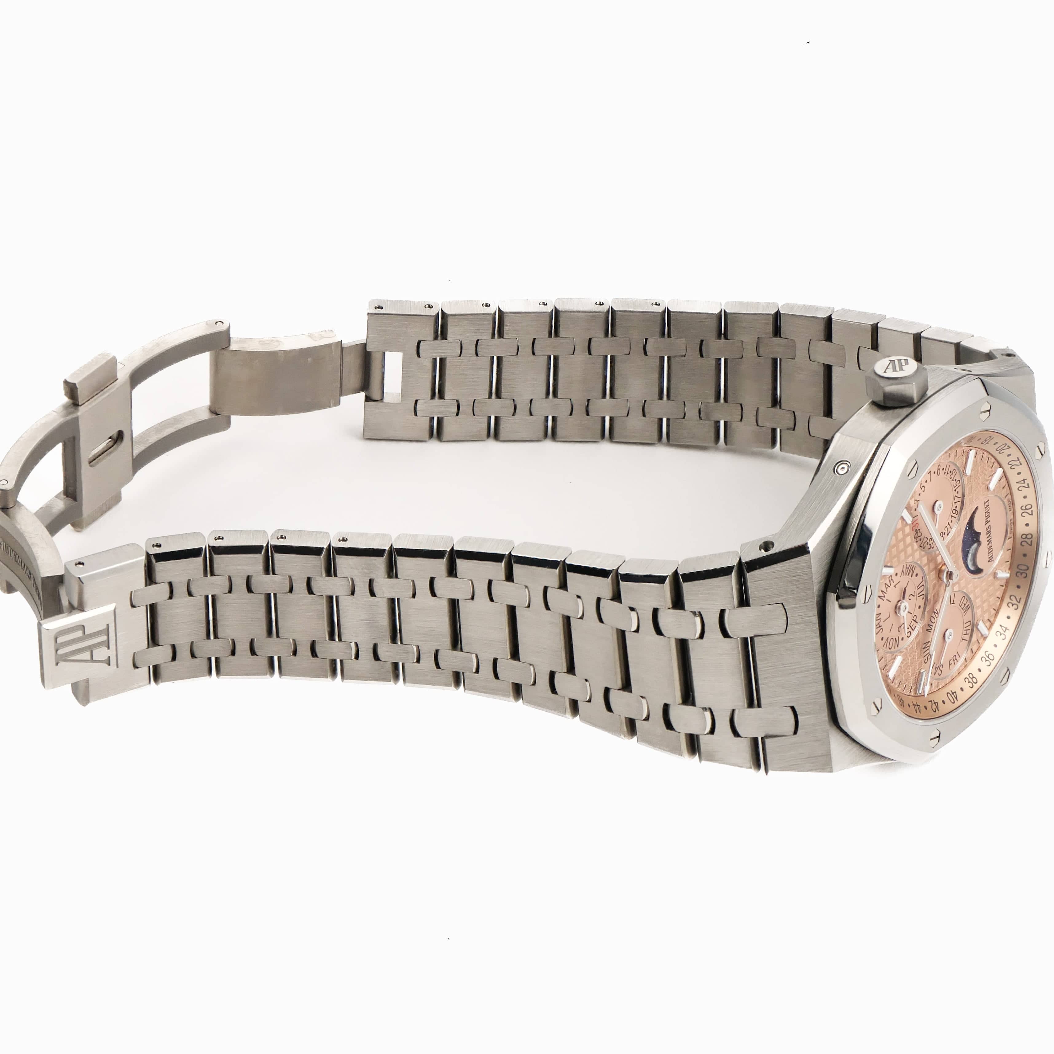 Audemars Piguet Royal Oak Perpetual Calendar 26615TI.OO.1220TI.01 Titanium Salmon Dial Limited Edition of 300 - Image 10