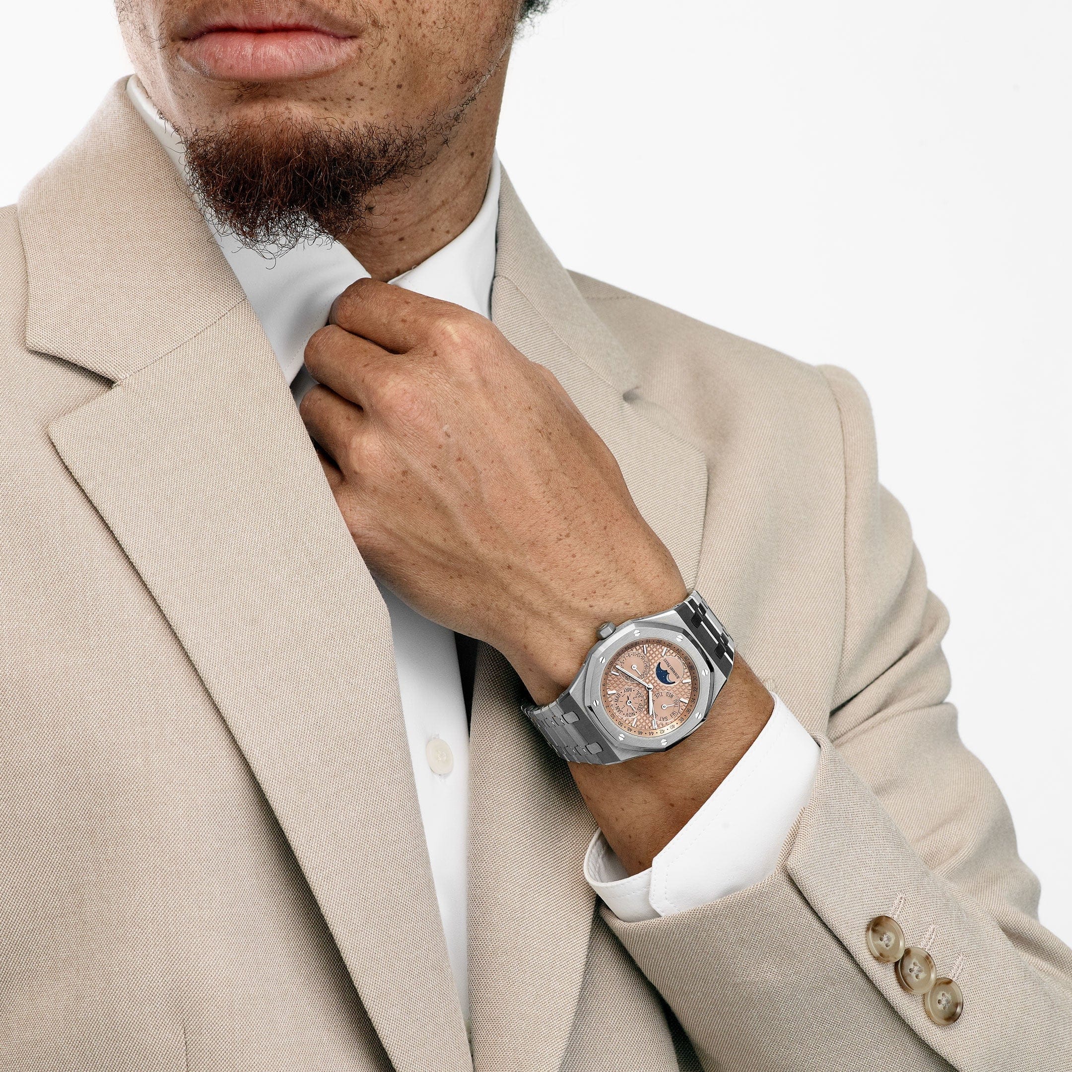 Audemars Piguet Royal Oak Perpetual Calendar 26615TI.OO.1220TI.01 Titanium Salmon Dial Limited Edition of 300 - Image 3