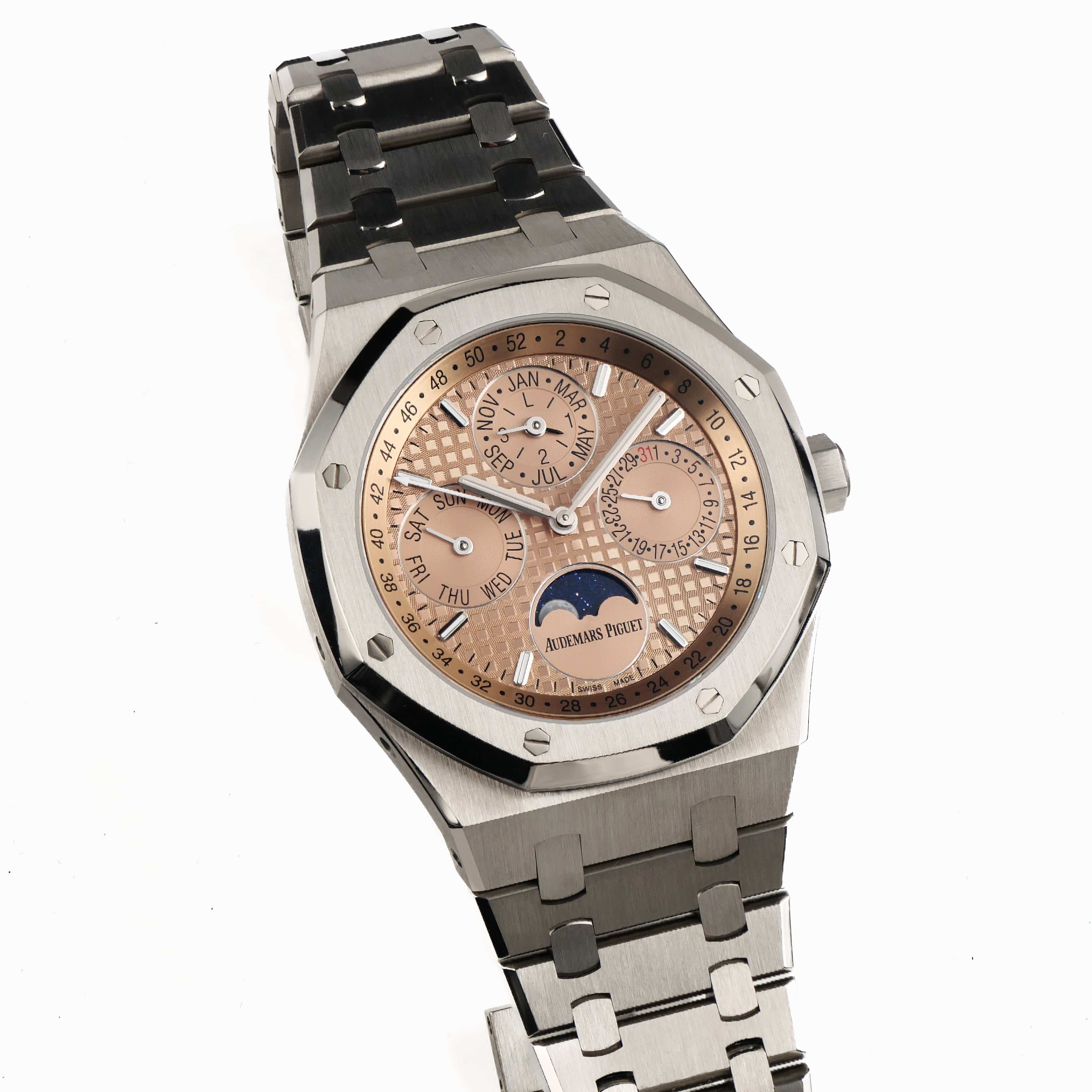 Audemars Piguet Royal Oak Perpetual Calendar 26615TI.OO.1220TI.01 Titanium Salmon Dial Limited Edition of 300 - Image 5
