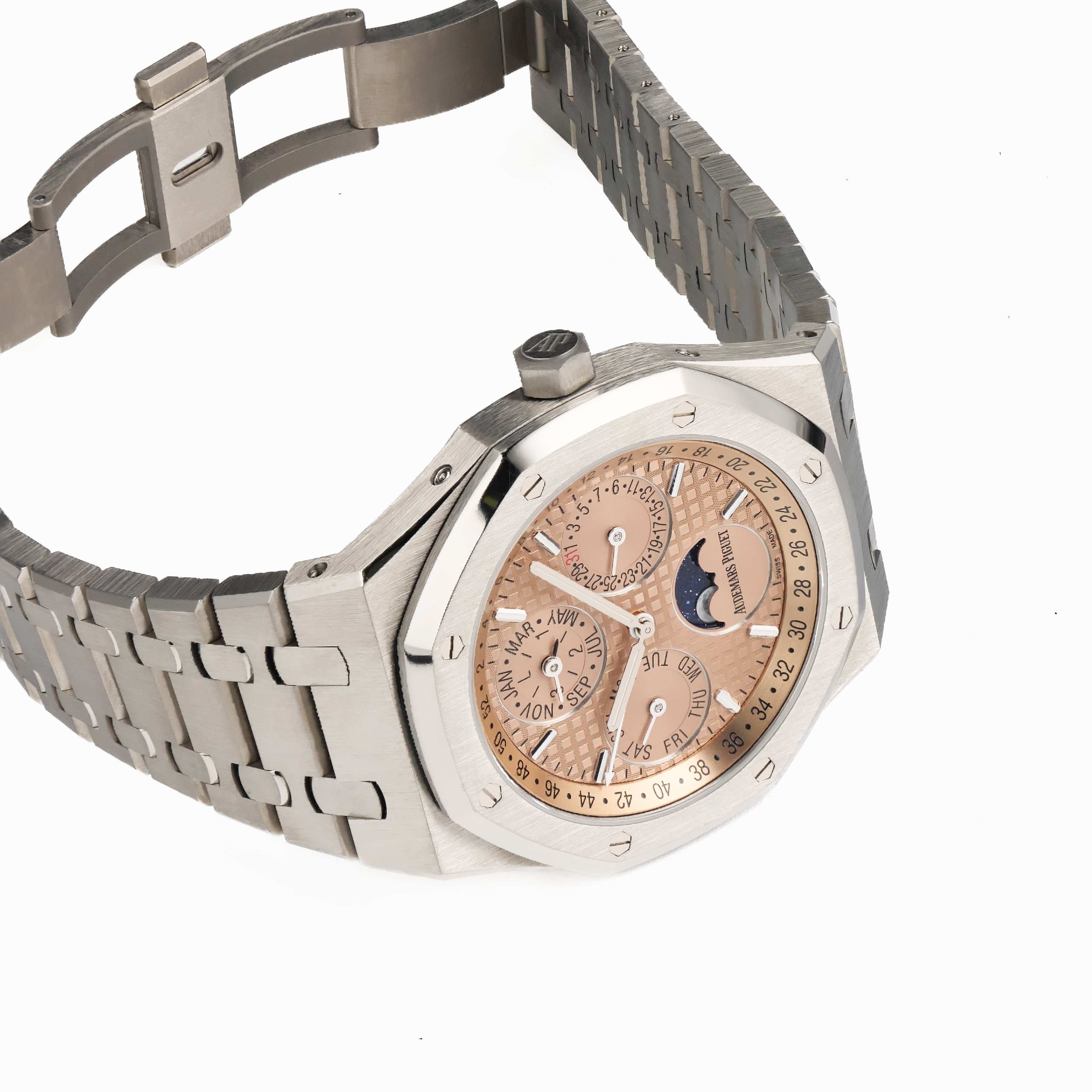 Audemars Piguet Royal Oak Perpetual Calendar 26615TI.OO.1220TI.01 Titanium Salmon Dial Limited Edition of 300 - Image 7