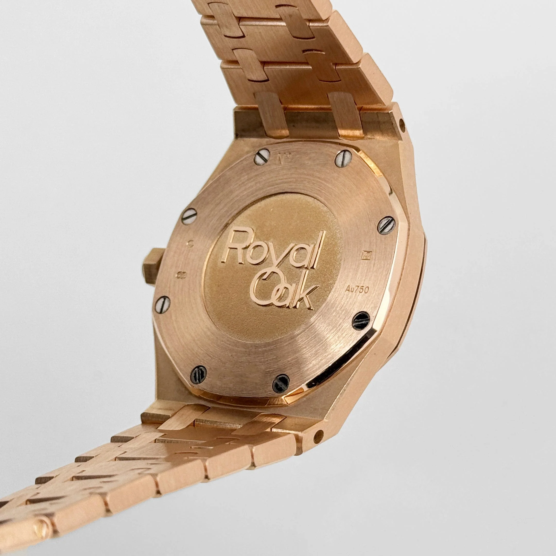 Audemars Piguet Royal Oak Quartz 67651OR.ZZ.1261OR.01 'Ladies' Rose Gold White Dial Diamond Bezel Quartz - Image 10