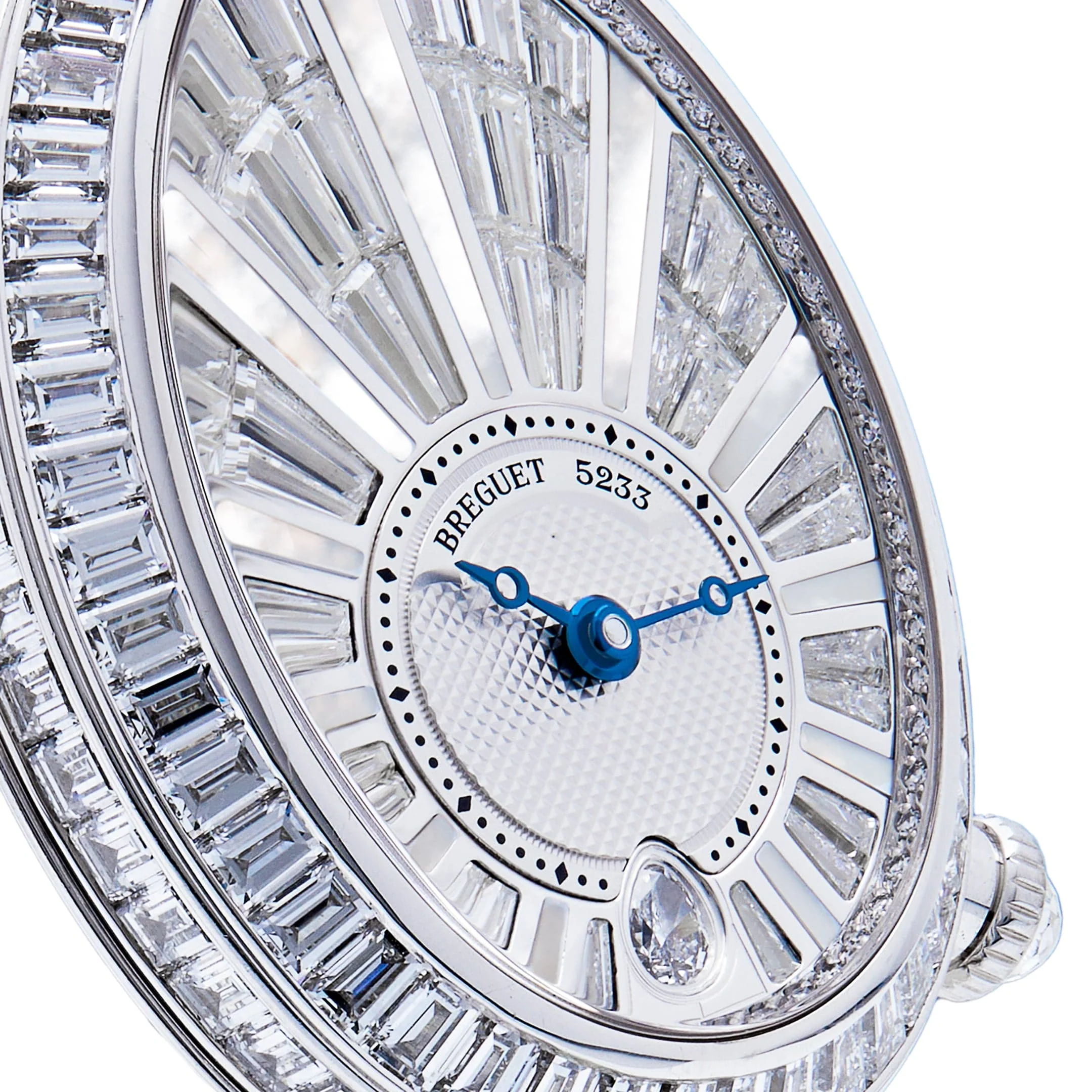 Breguet Reine de Naples 8939BB White Gold Baguette Diamonds Pearl Bracelet - Image 4