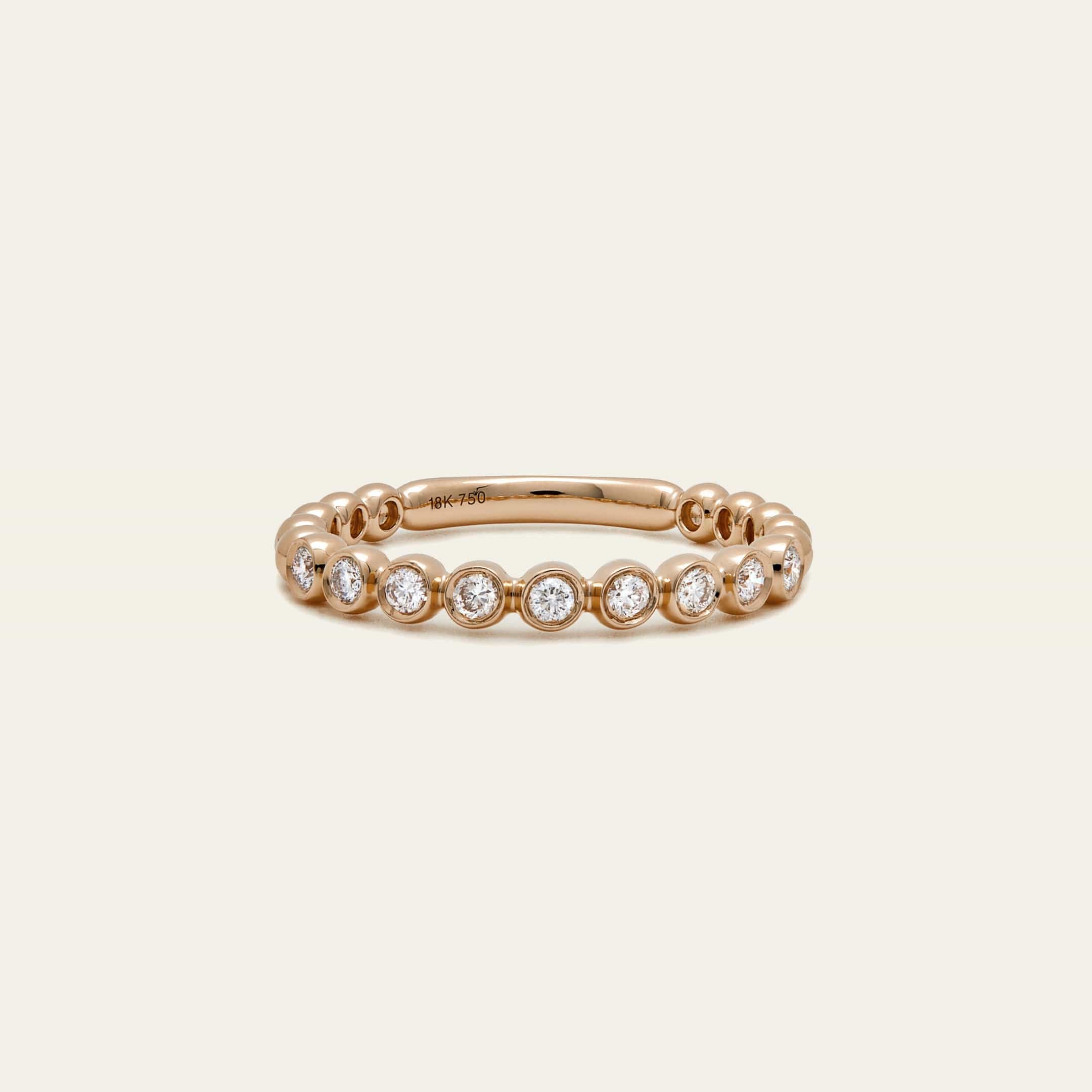 Bubble Diamond Partial Eternity Band - Image 3