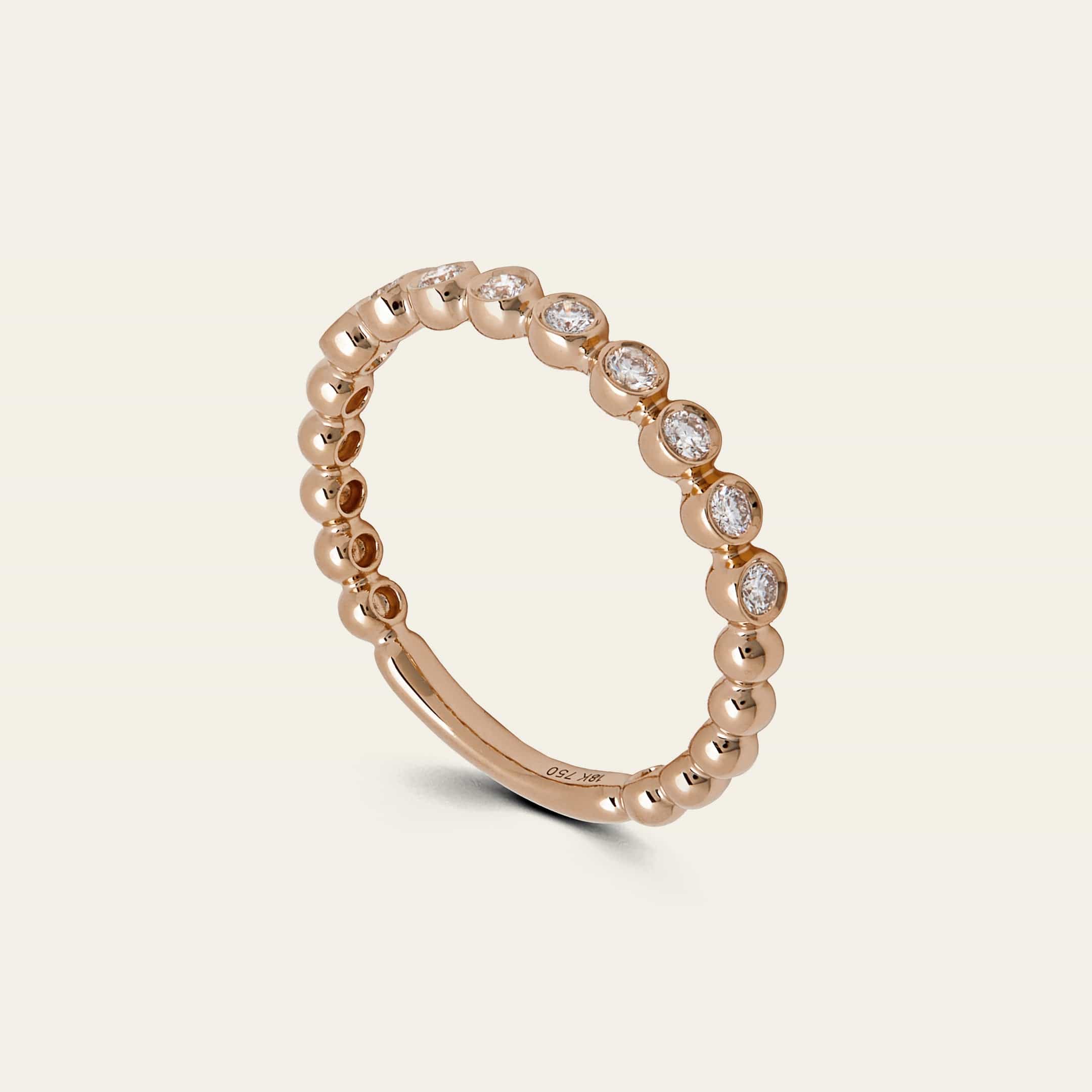 Bubble Diamond Partial Eternity Band - Image 4