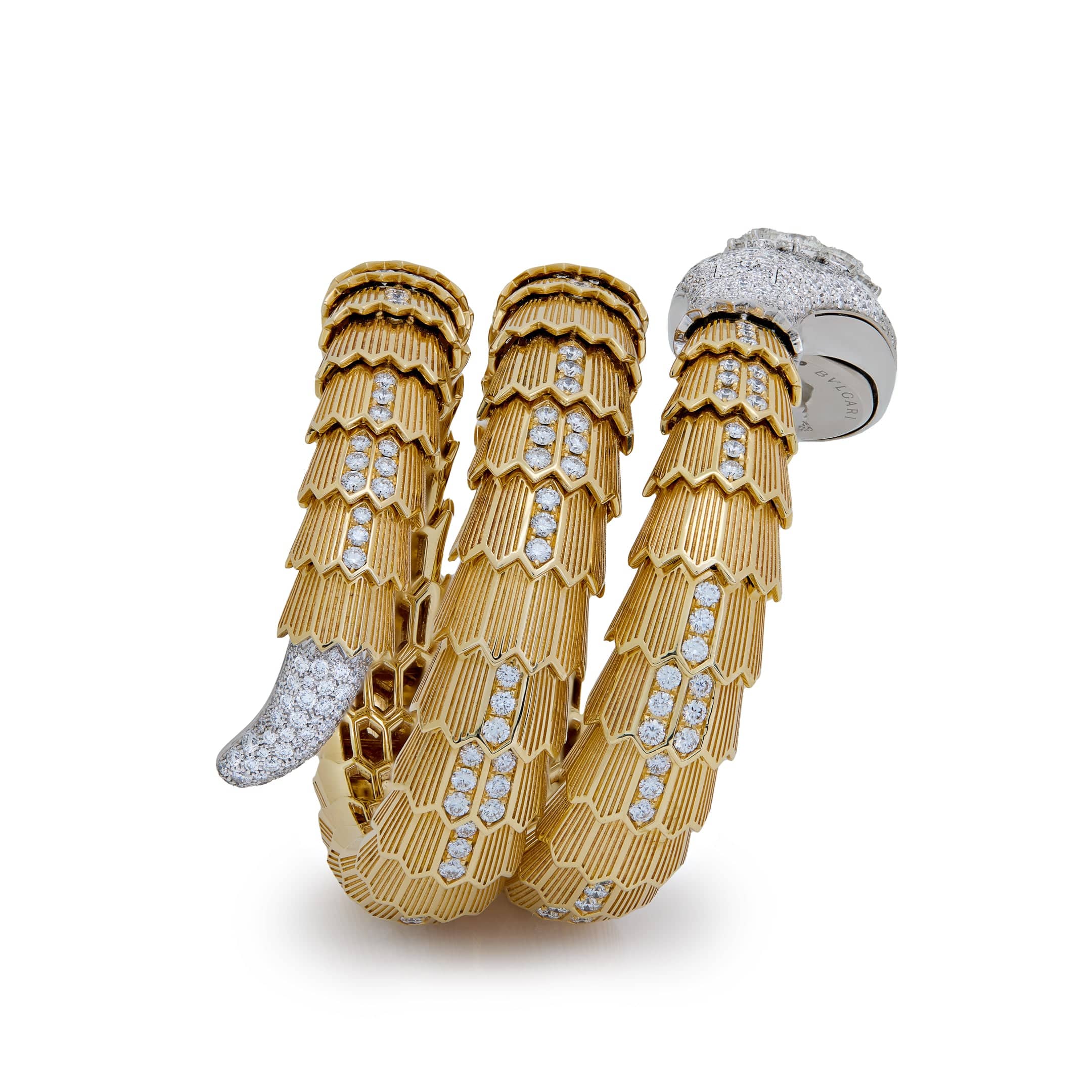 BVLGARI Serpenti 103561 Misteriosi High Jewellery Secret Watch White Gold Yellow Gold Diamonds Emeralds (2024) - Image 5