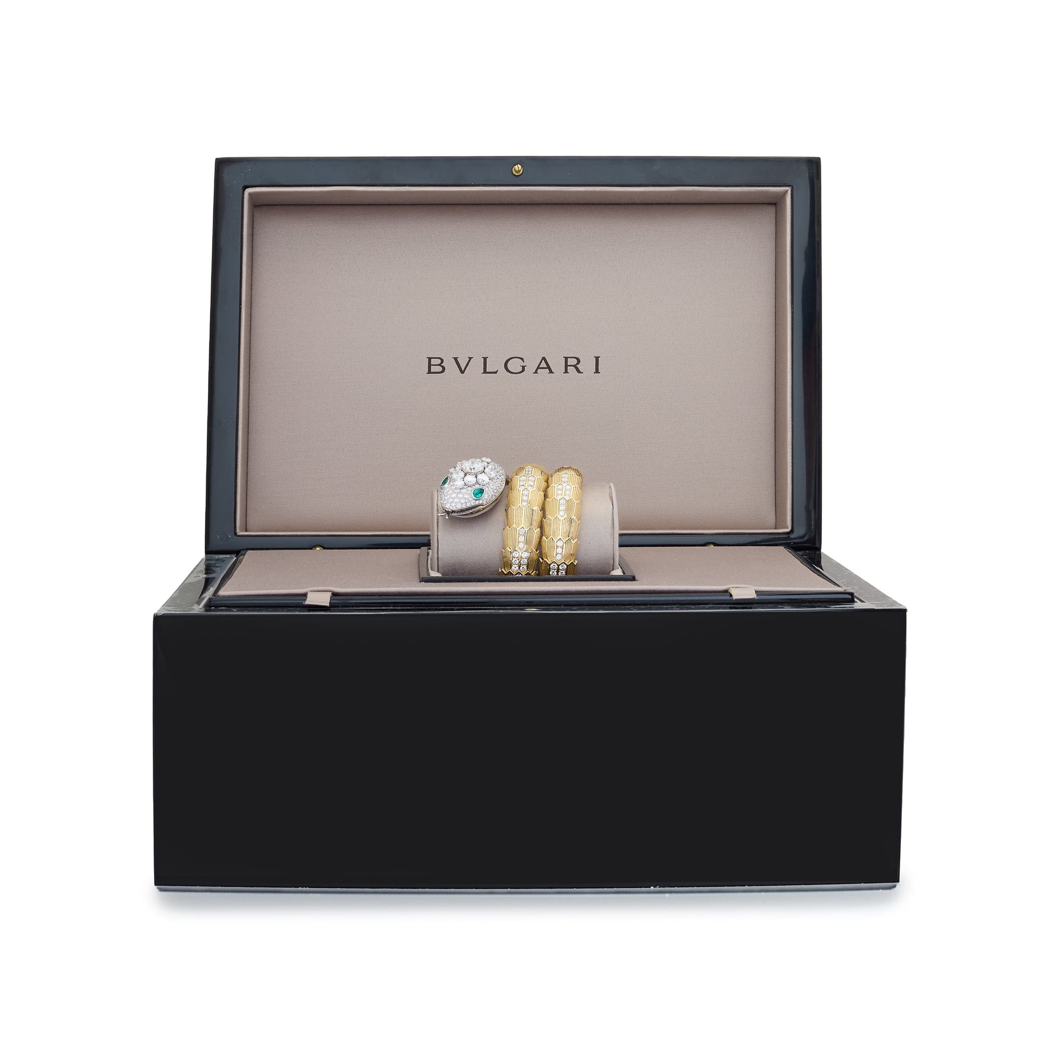 BVLGARI Serpenti 103561 Misteriosi High Jewellery Secret Watch White Gold Yellow Gold Diamonds Emeralds (2024) - Image 7