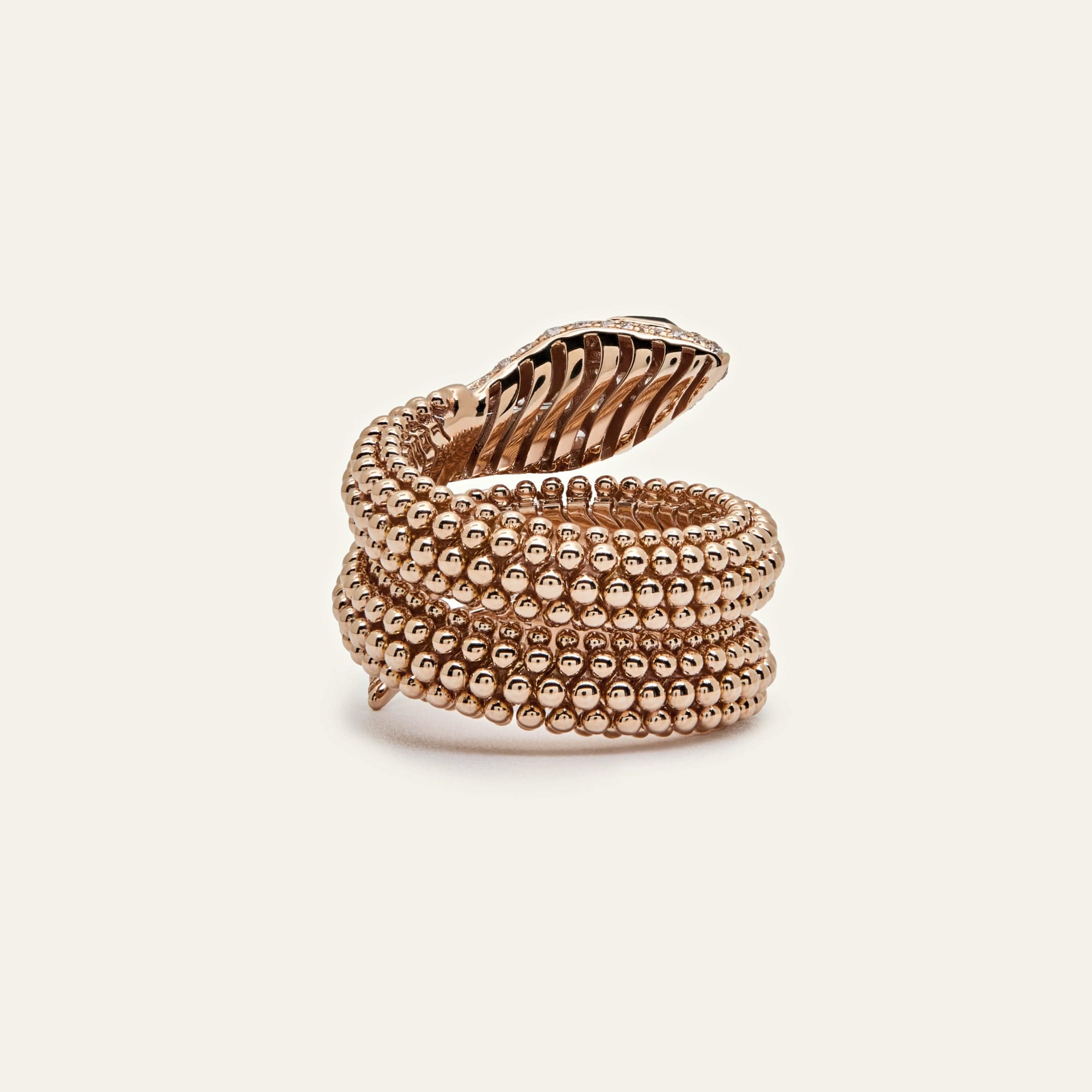 Bvlgari Pallini Serpenti Ring 358664 Rose Gold - Image 4