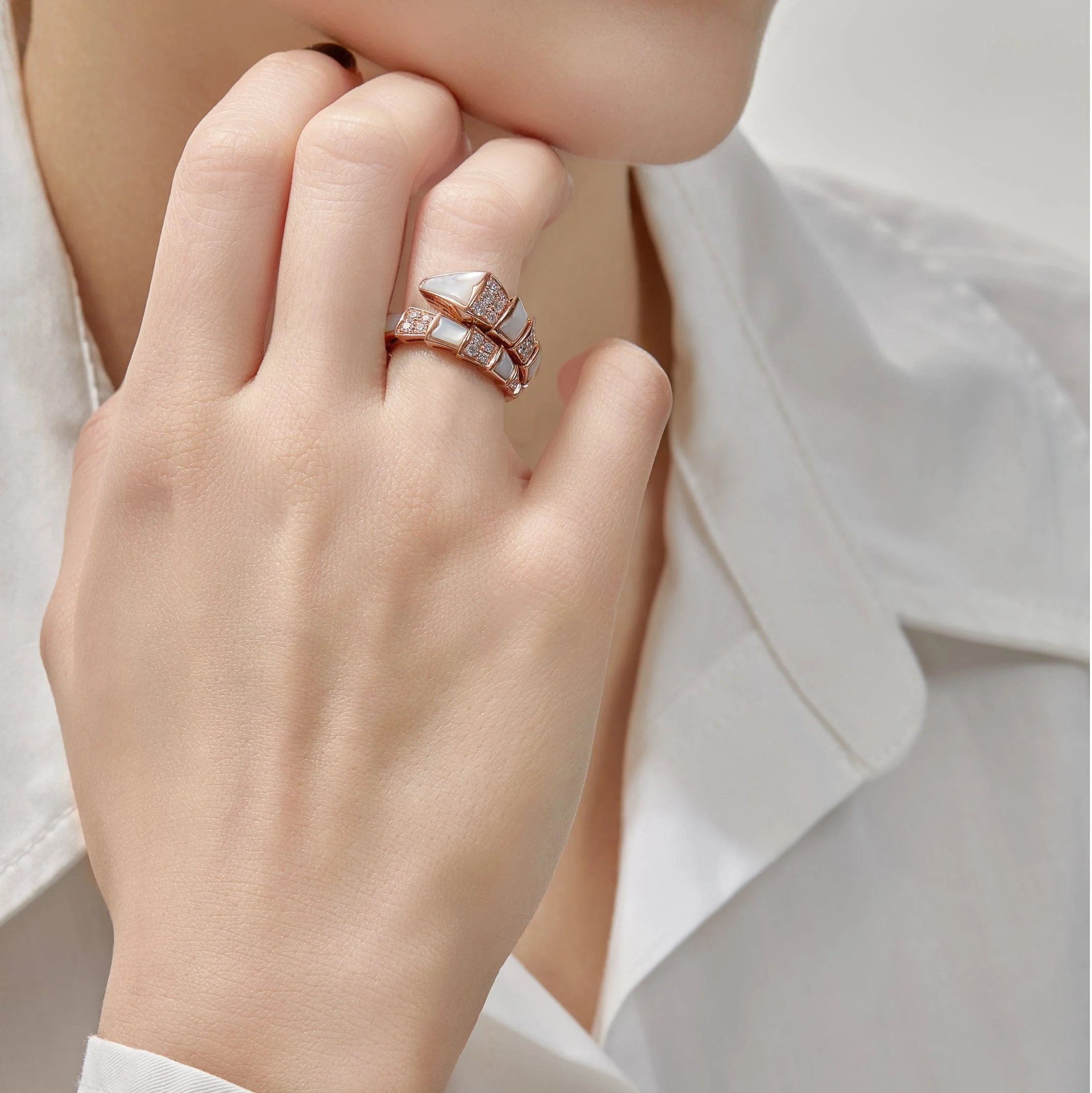 BVLGARI Serpenti Viper One-Coil Ring 350667 - Image 2