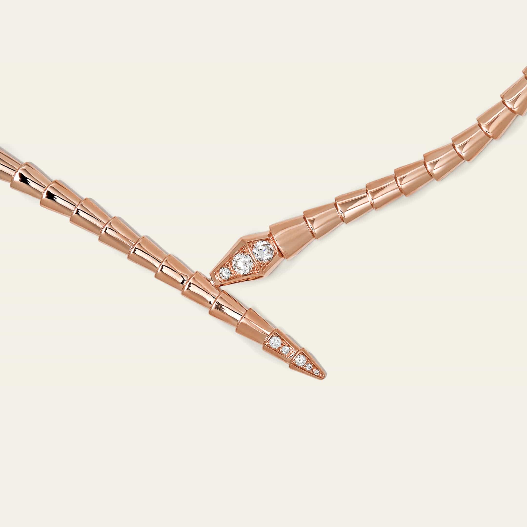 BVLGARI Serpenti Viper Necklace Rose Gold 357864 Large - Image 3
